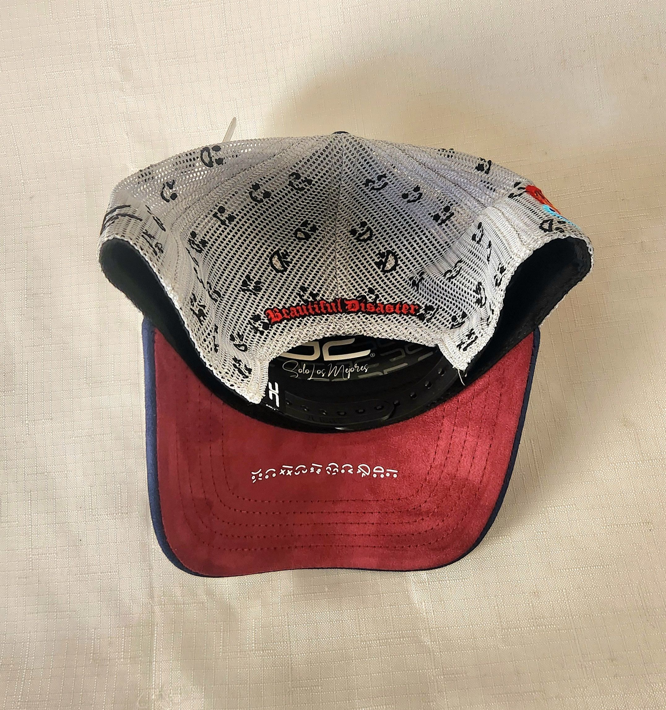 Other JC hats White Navy colorblock Beautiful Disaster Snapback Size ONE SIZE - 4 Thumbnail
