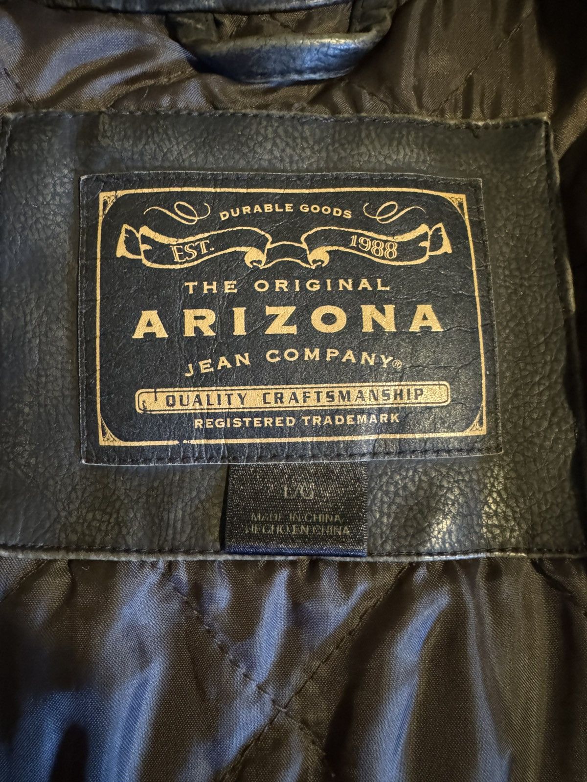Arizona Jean Co. Vintage arizona jean co. Leather jacket Size US L / EU 52-54 / 3 - 3 Thumbnail