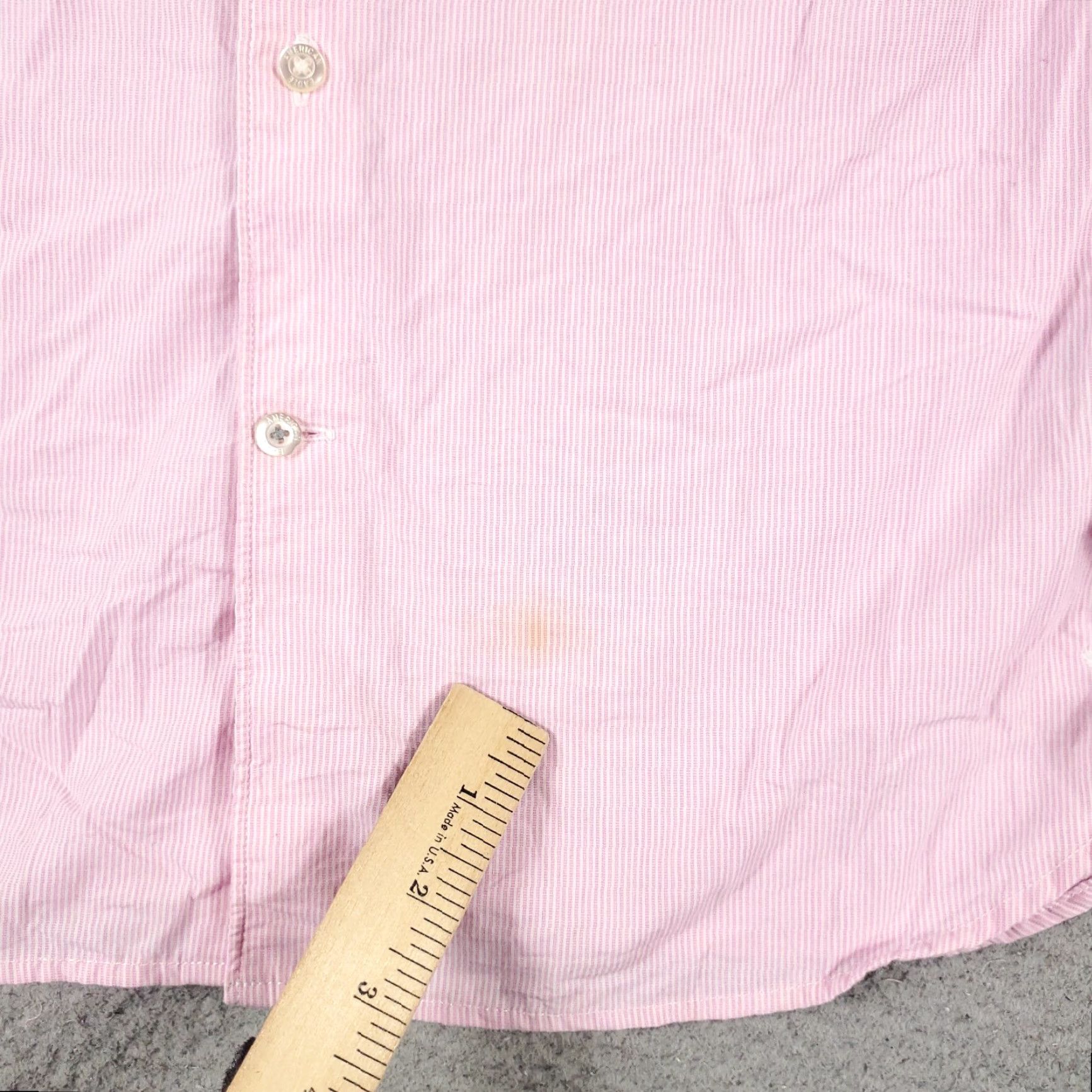 American Eagle Outfitters American Eagle Shirt Mens Small Pink Striped Button-Up Long Sleeve Casual Size US S / EU 44-46 / 1 - 3 Thumbnail