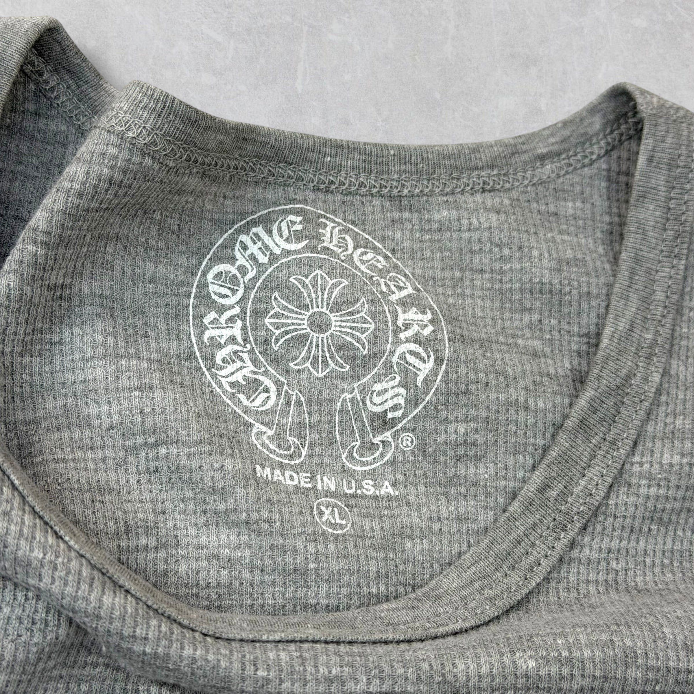 Chrome Hearts Chrome Hearts Scroll Logo Grey Thermal L/S Tee XL Size US XL / EU 56 / 4 - 6 Thumbnail