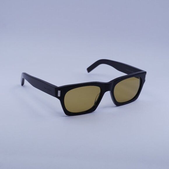 Saint Laurent Paris Saint Laurent SL402 010 Sunglasses Black Square Frame Size ONE SIZE - 1 Thumbnail