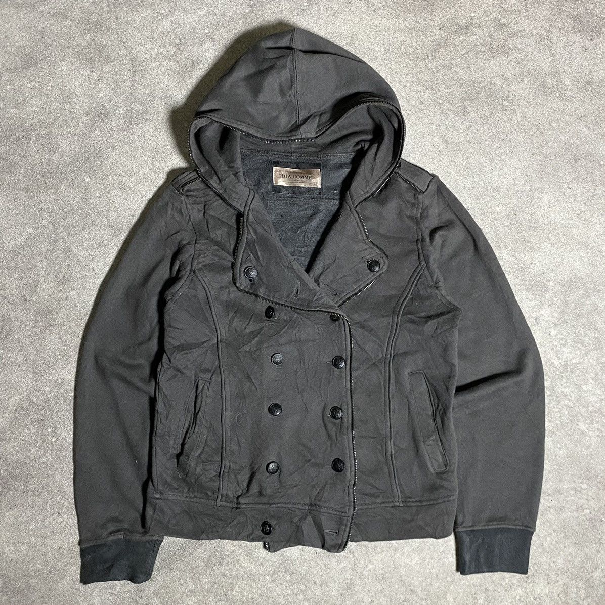 Japanese Brand 2BIA Homme Japanese Napoleon Hoodie - Balmain Style Size US M / EU 48-50 / 2 - 1 Thumbnail