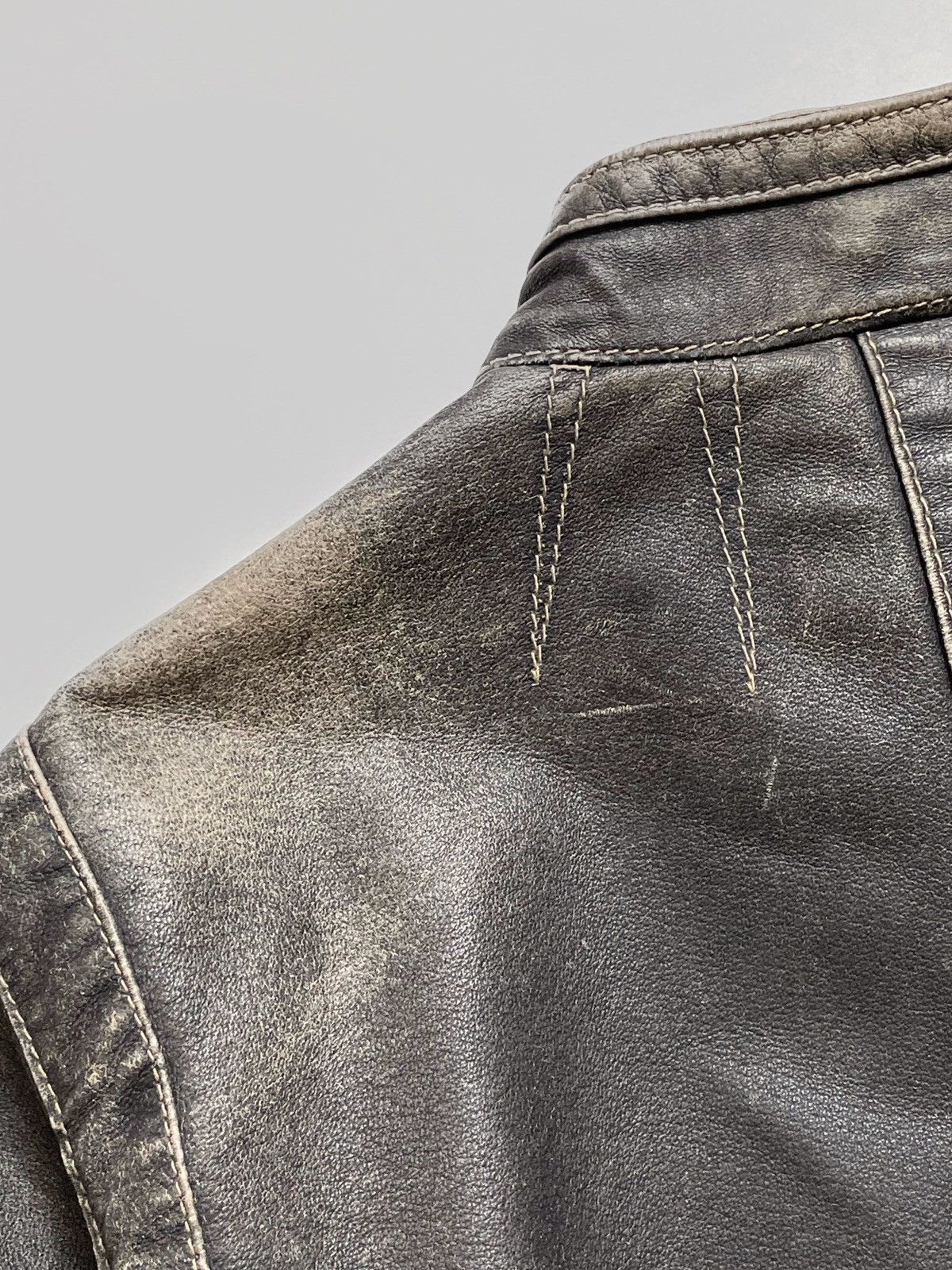 Other Vintage Heine avant-grade leather jacket Y2K Japanese style Size L / US 10 / IT 46 - 8 Thumbnail