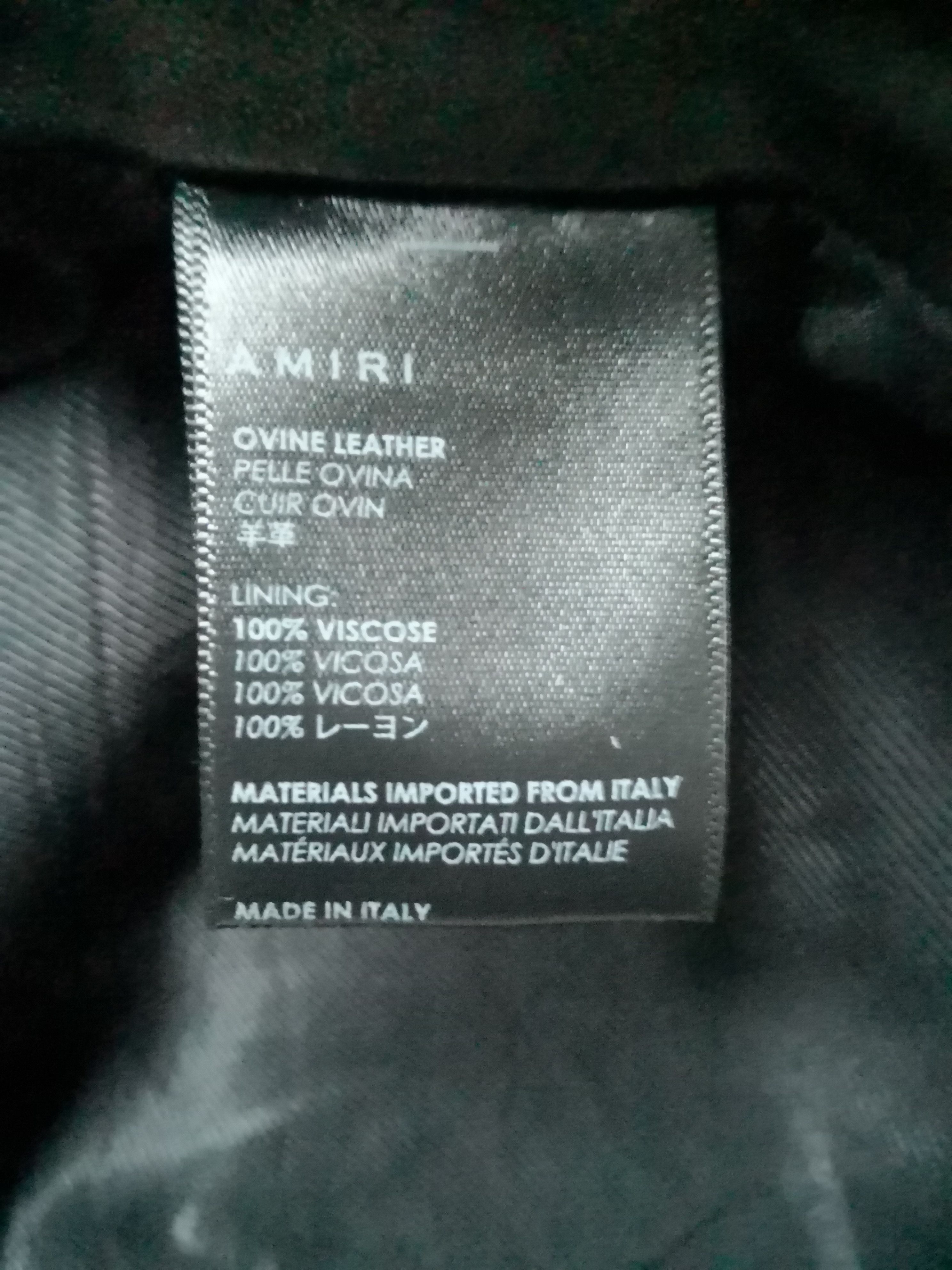 Amiri rare Amiri Leather Jacket Size US M / EU 48-50 / 2 - 8 Thumbnail