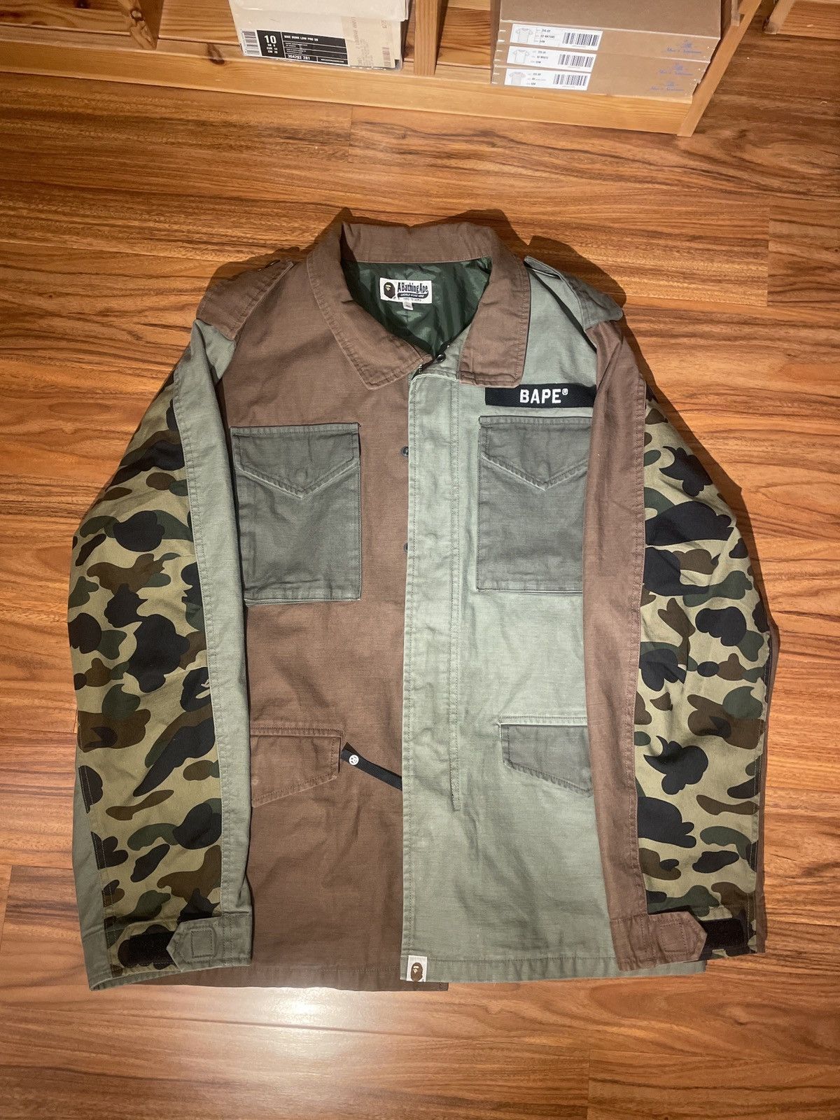 Bape × Goretex A bathing Ape M-65 Goretex Camo jacket | Grailed