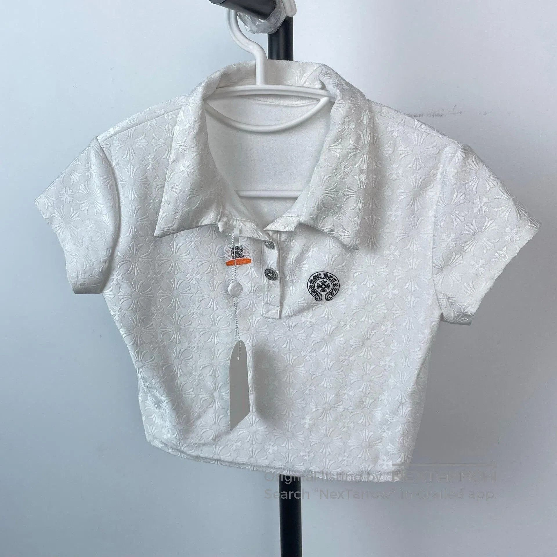 Chrome Hearts Chrome Hearts White Polo T. Size S / US 4 / IT 40 - 3 Thumbnail