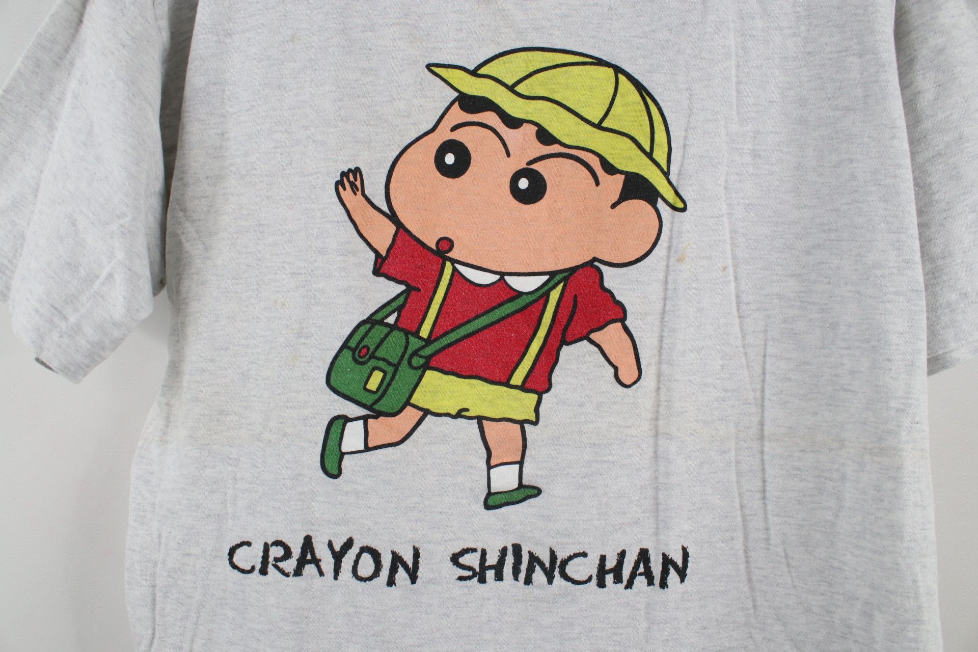 Vintage Vintage 90s Crayon Shin Chan Japanese Manga T-Shirt Gray Size US L / EU 52-54 / 3 - 4 Thumbnail