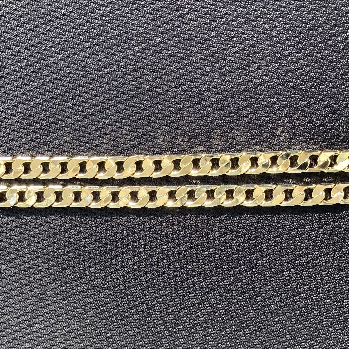 Jewelry Gold Chain Square Cuban Necklace 20in 6mm and Gold Cross Set Size ONE SIZE - 4 Thumbnail