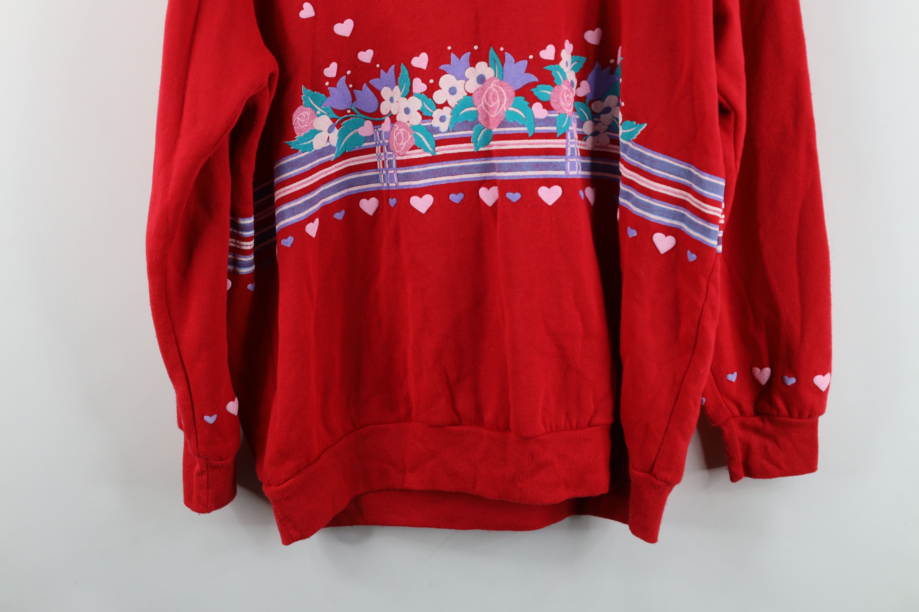 Vintage Vintage 90s Streetwear Cat Kitten Puff Paint Sweatshirt USA Size M / US 6-8 / IT 42-44 - 15 Thumbnail