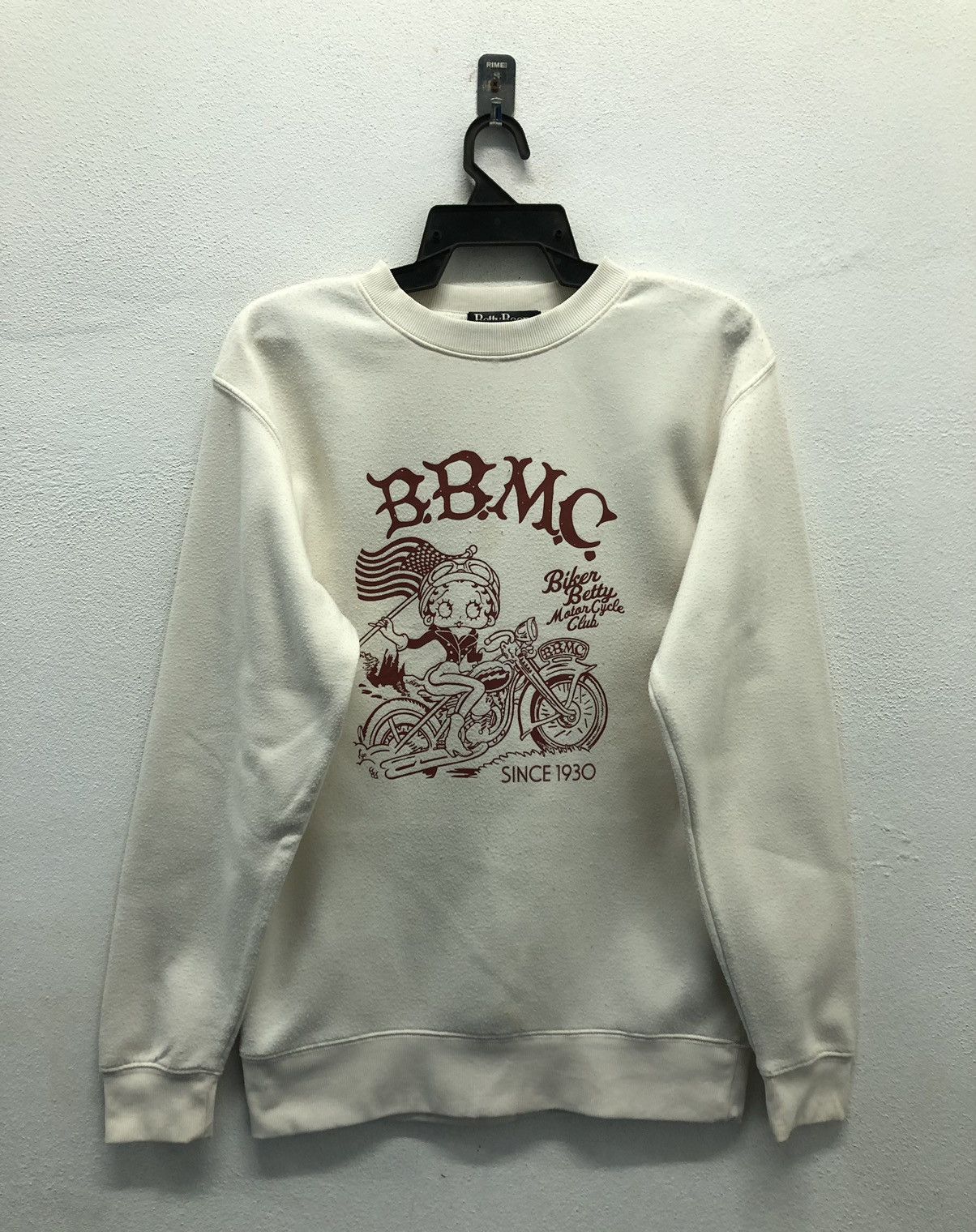 Cartoon Network Betty Boop B.B.M.C. Biker Betty Motorcycle Club Sweatshirt Size US L / EU 52-54 / 3 - 1 Thumbnail