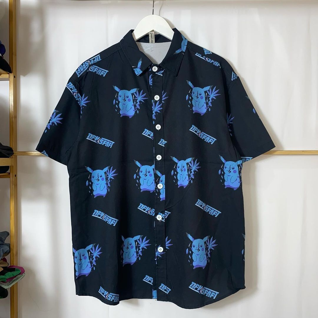 Pikachu Stoned hawaiian shirt