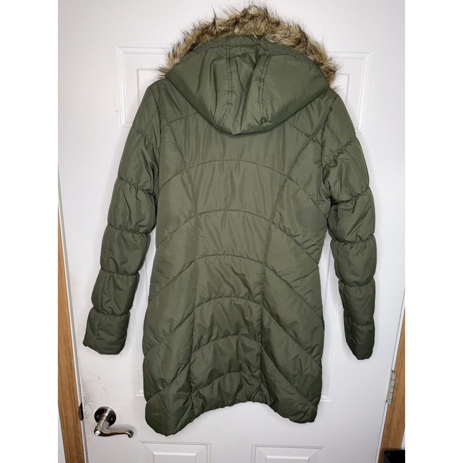 & Other Stories American Rag Puffer Jacket Parka Coat Women’s Medium Khaki Size M / US 6-8 / IT 42-44 - 11 Thumbnail