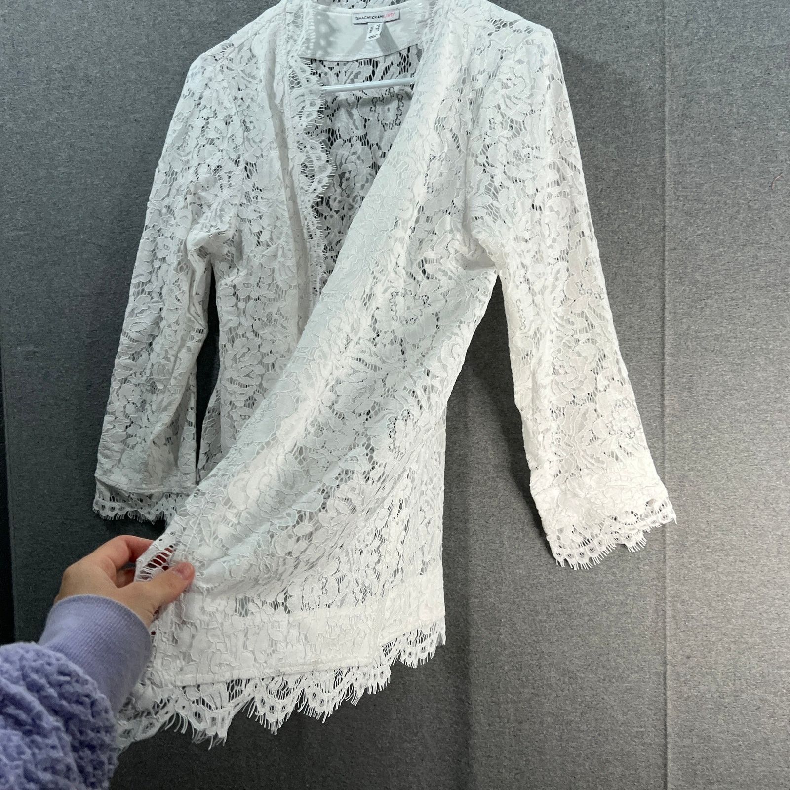 Isaac Mizrahi Isaac Mizrahi Live! Lace Open Front Cardigan Bright Size XS / US 0-2 / IT 36-38 - 10 Thumbnail