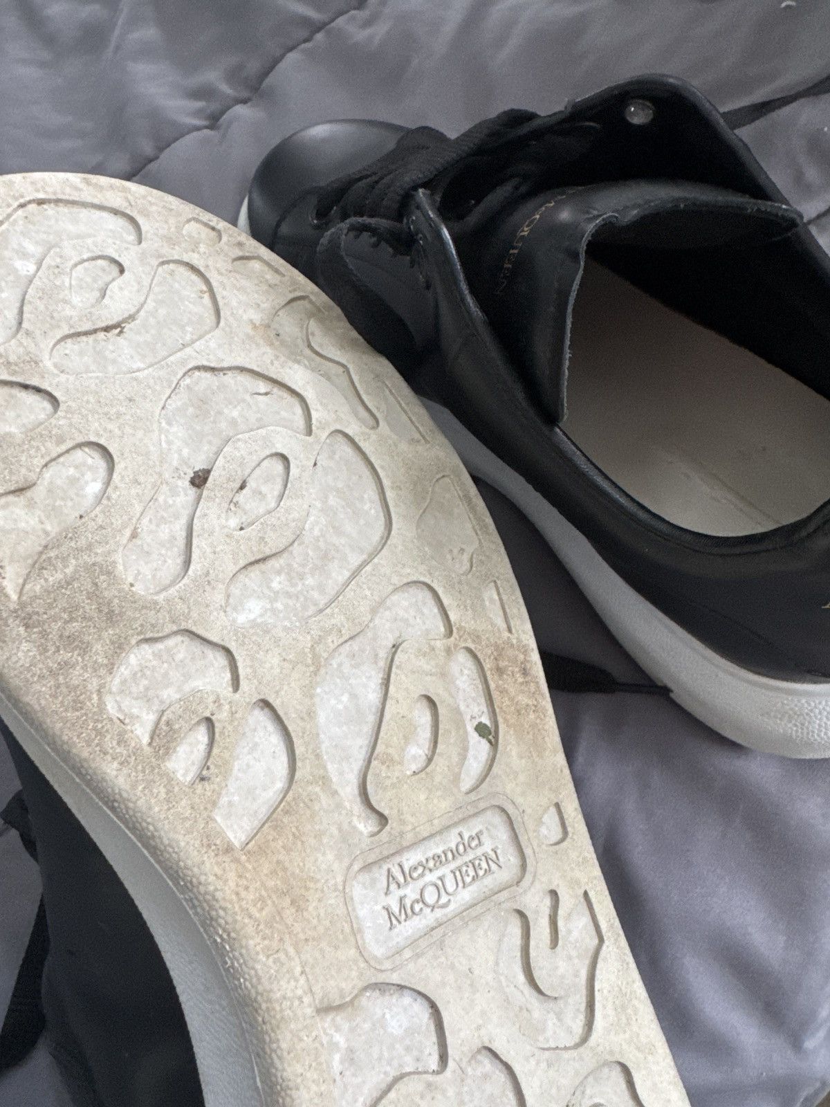 Alexander McQueen McQueen Oversized Leather Platform Sneakers Size US 8 / EU 41 - 2 Thumbnail
