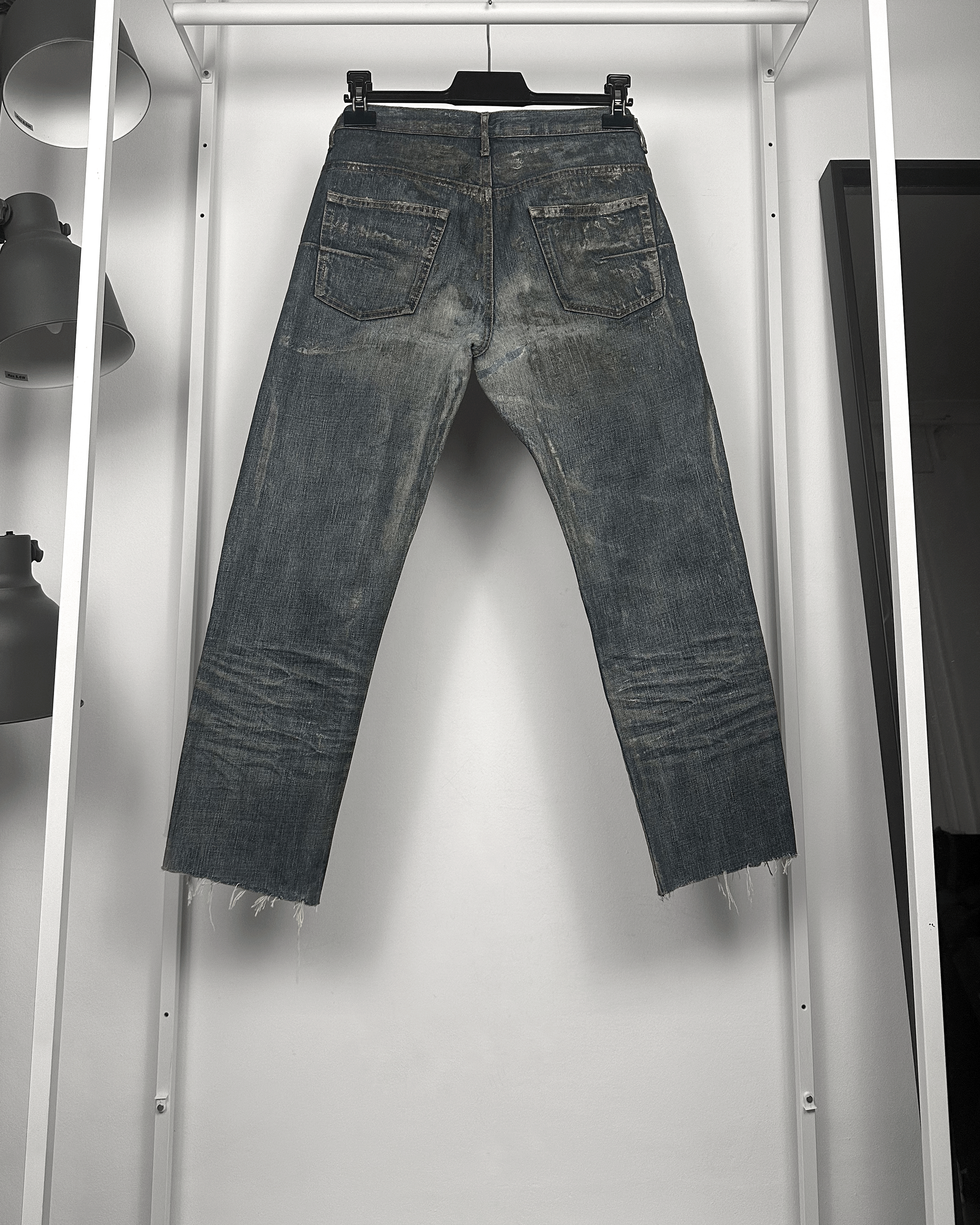 Dior Dior Homme Luster Wax Cropped Jeans Size US 32 / EU 48 - 2 Thumbnail