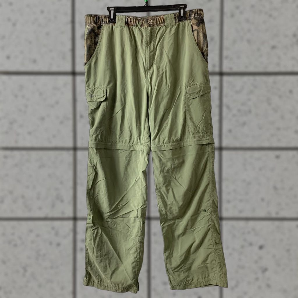 Habitat Habit Mens Pants Cargo Nylon Green Camo Large Outdoors Solar Factor 30+ 32in Inseam Size US 33 - 1 Thumbnail