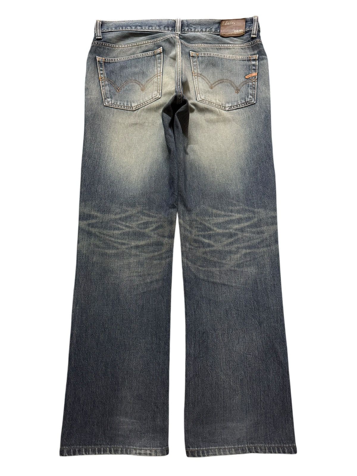 Edwin Vintage 90s Edwin 503 Faded Wash Distressed Regular Straight Size US 36 / EU 52 - 2 Thumbnail