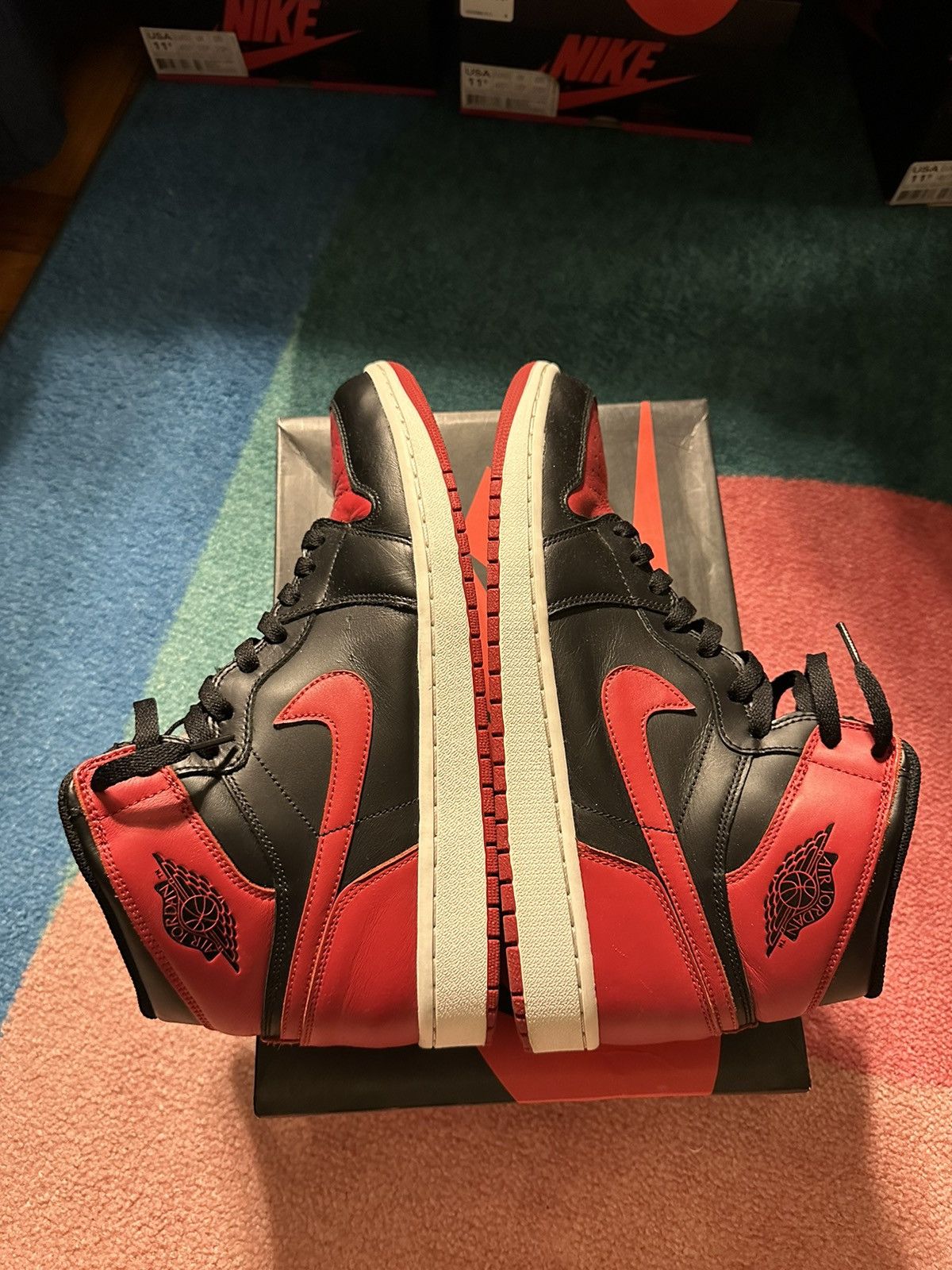 Jordan Brand Jordan 1 Retro Bred (2013) Size US 12 / EU 45 - 5 Thumbnail