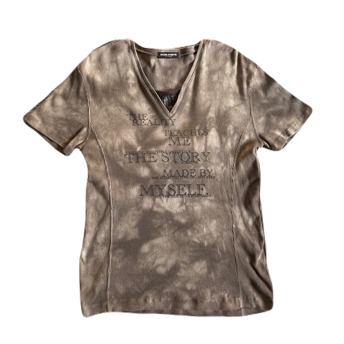 If Six Was Nine 2000s Japanese archive Vkei Layered Poem V-Neck Tee Y2K Size US S / EU 44-46 / 1 - 2 Thumbnail