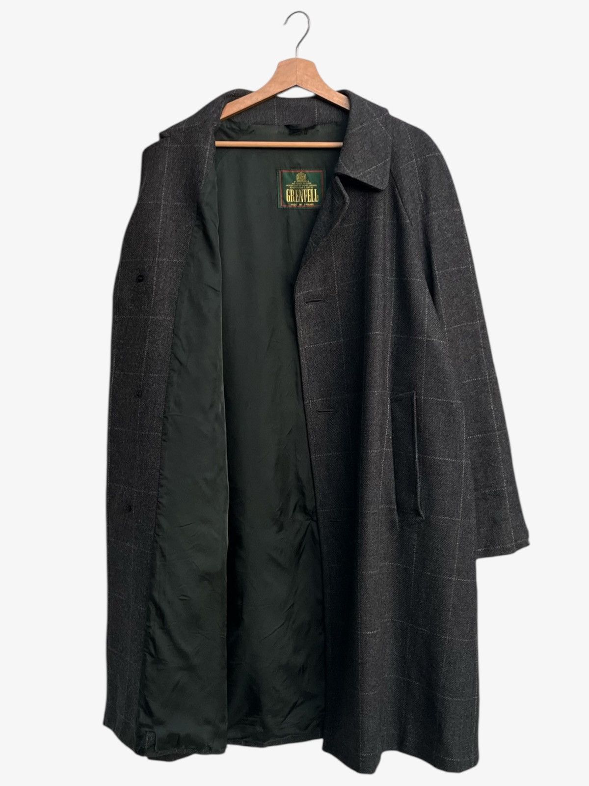 Grenfell Vintage Grenfell Check Pattern Wool Overcoat Size US M / EU 48-50 / 2 - 4 Thumbnail