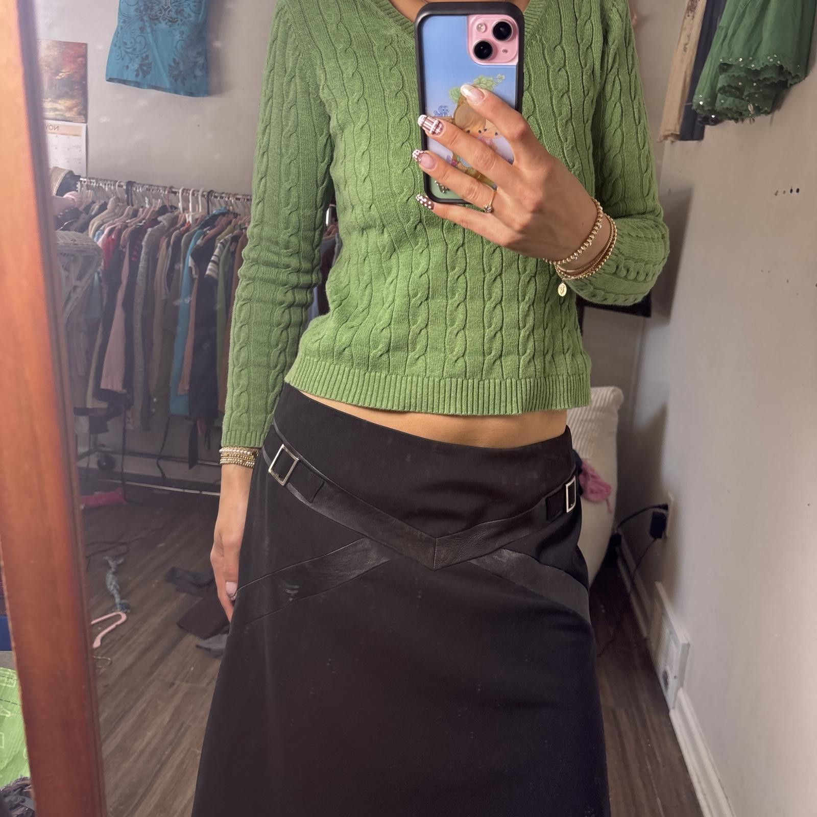 Other y2k grunge buckle midi skirt Size 32" / US 10 / IT 46 - 5 Thumbnail