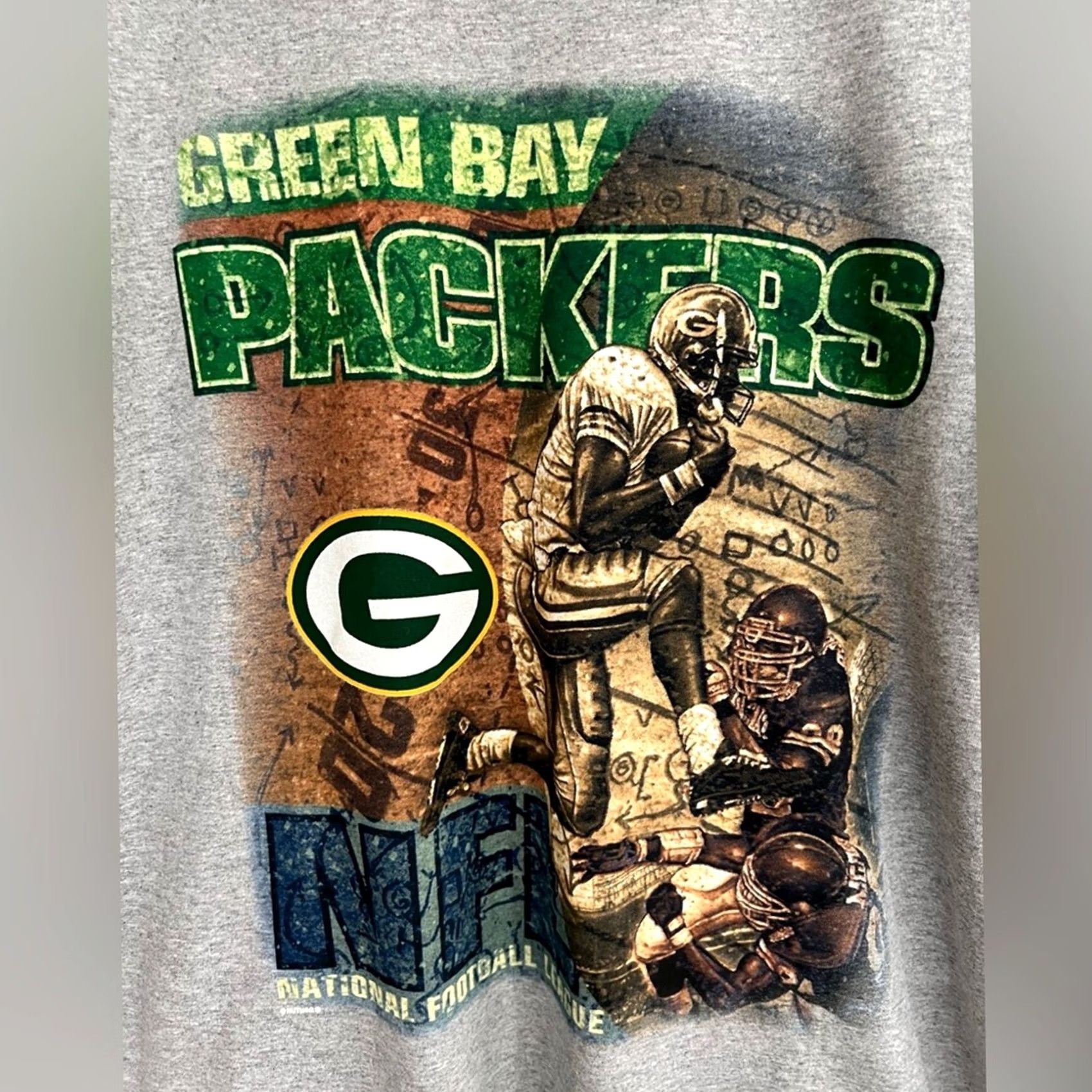 Nutmeg VINTAGE NUTMEG MILLS MENS GREEN BAY PACKERS SHIRT SZ LARGE DEADSTOCK GRAPHIC SHIRT KING OF NORMAN STATE? Size US L / EU 52-54 / 3 - 2 Thumbnail