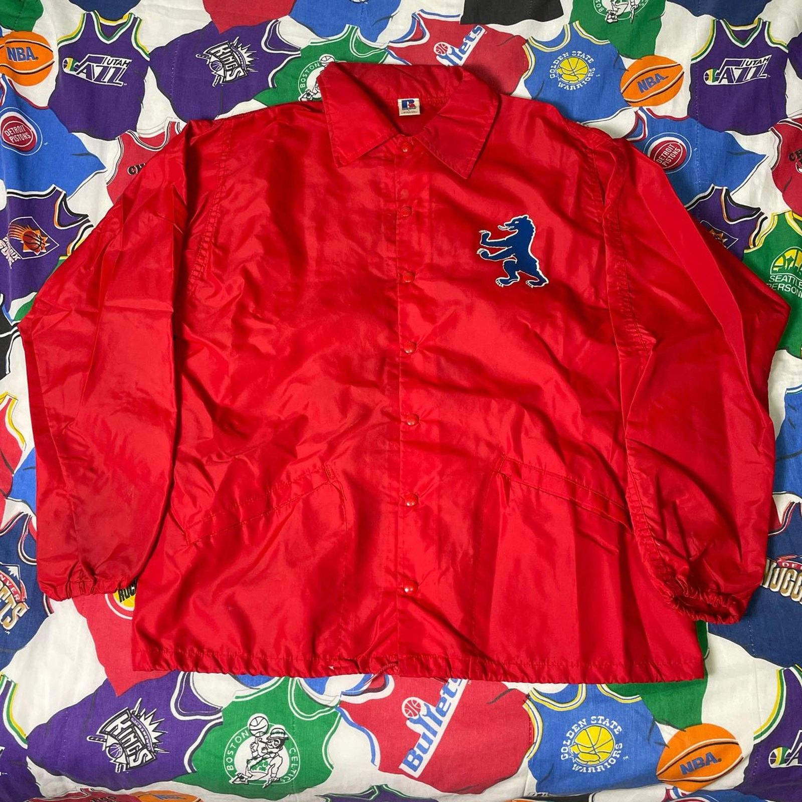 Russell Athletic × Vintage VTG 90s Russell Athletic Berlin FIFA World Cup Soccer Coat Size US L / EU 52-54 / 3 - 1 Thumbnail