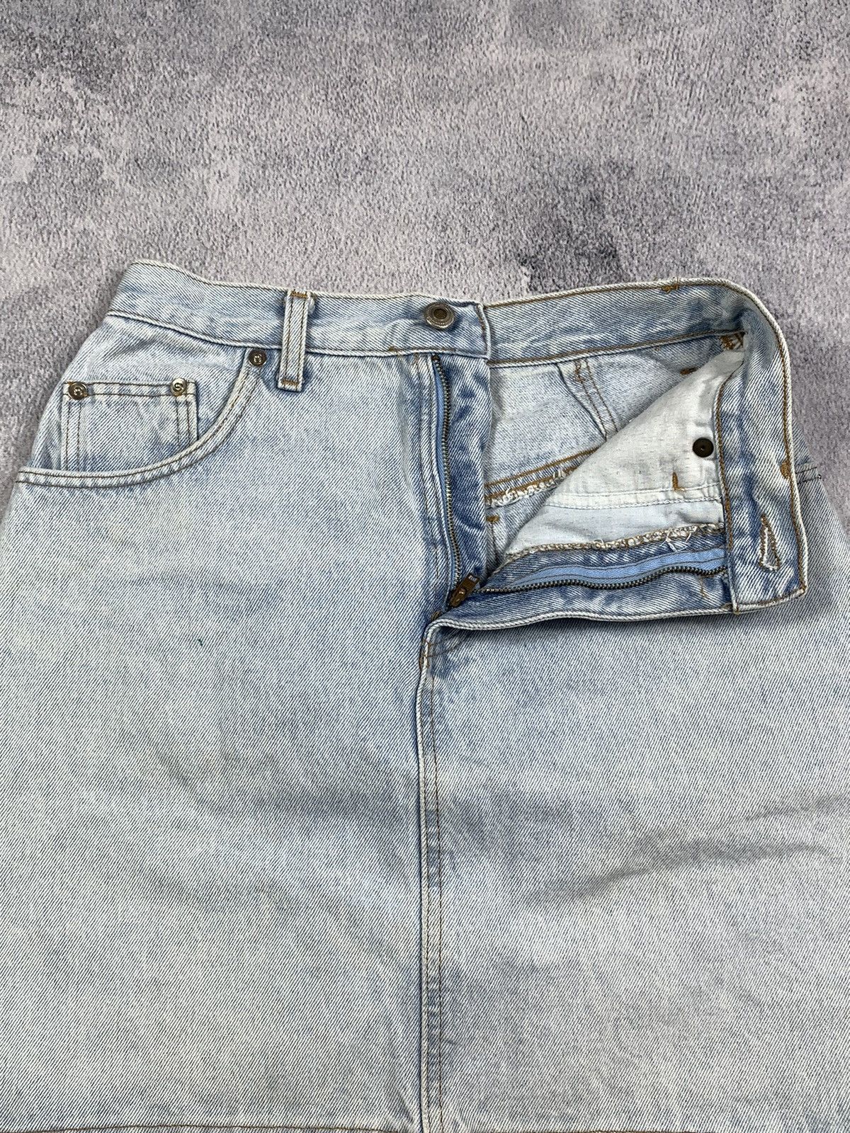 Japanese Brand × Vintage Vintage Y2K denim mini skirt streetwear style size 25 Size 25" / US 0 / IT 36 - 6 Thumbnail