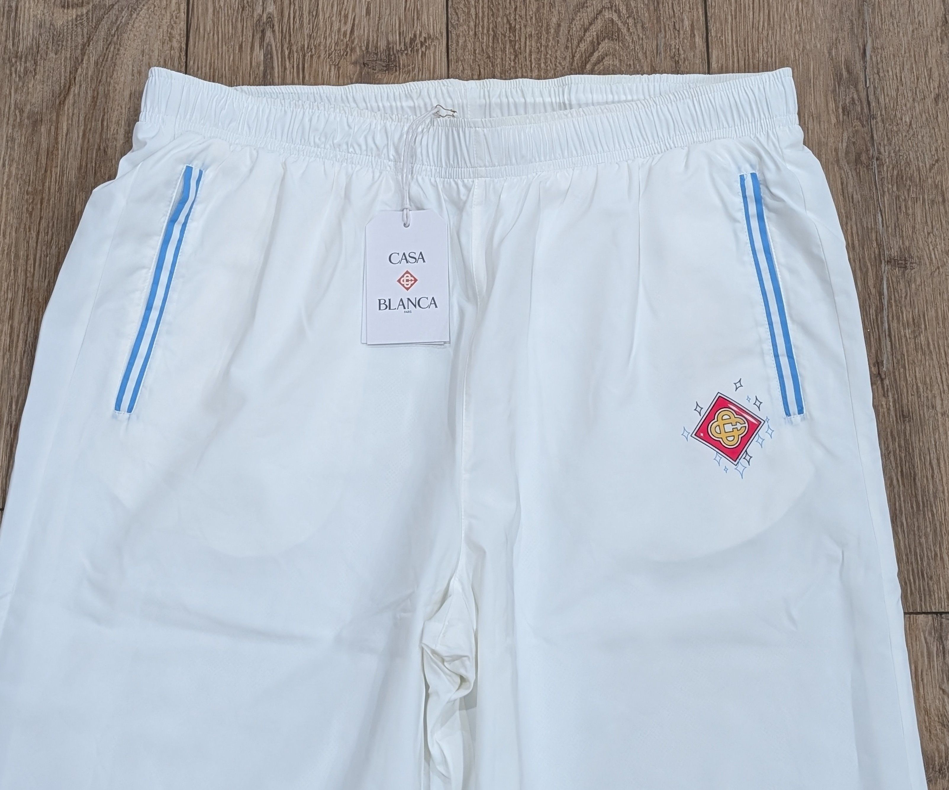 Casablanca Casablanca Japenese Script Taffeta Jogger Pants White XL Size US 36 / EU 52 - 2 Thumbnail