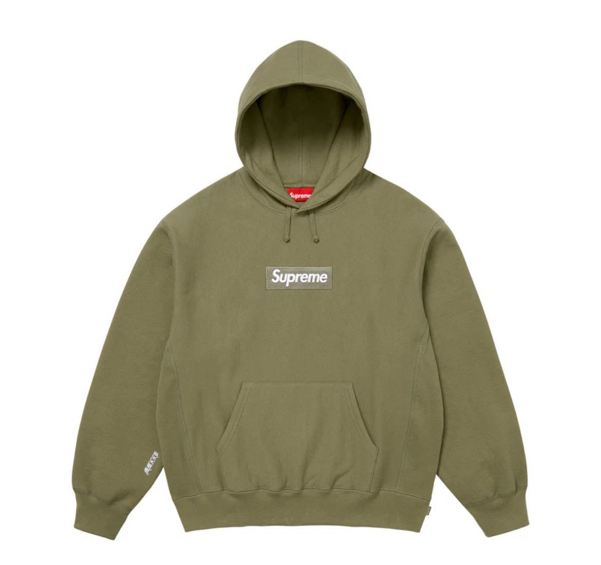 Supreme Supreme Box Logo Hoodie Light Olive FW25 Size US L / EU 52-54 / 3 - 1 Thumbnail