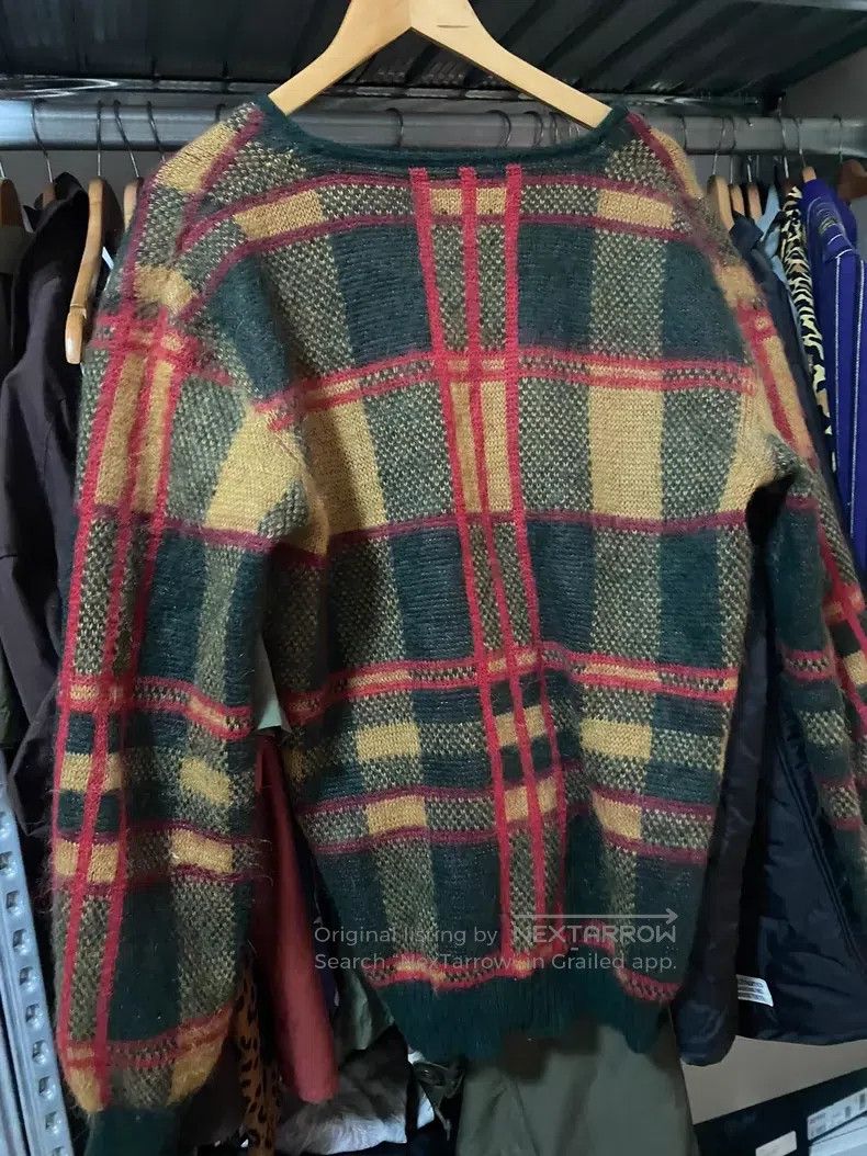 Needles Needles Plaid Mohair Cardigan Size US L / EU 52-54 / 3 - 3 Thumbnail