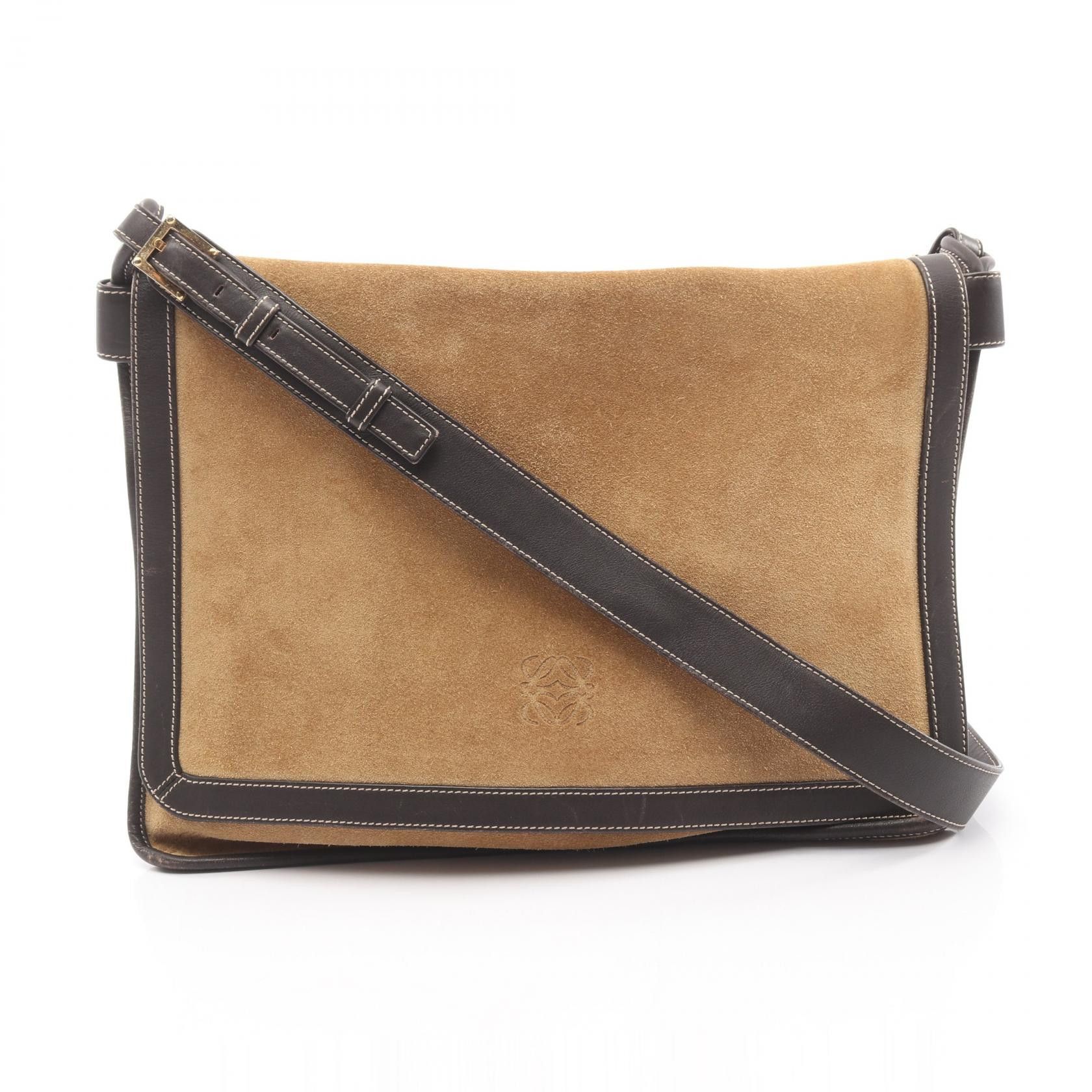 Loewe Loewe Loewe Anagram Leather Shoulder Bag Leather Shoulder Bag DUTY FREE for USA Size ONE SIZE - 1 Thumbnail