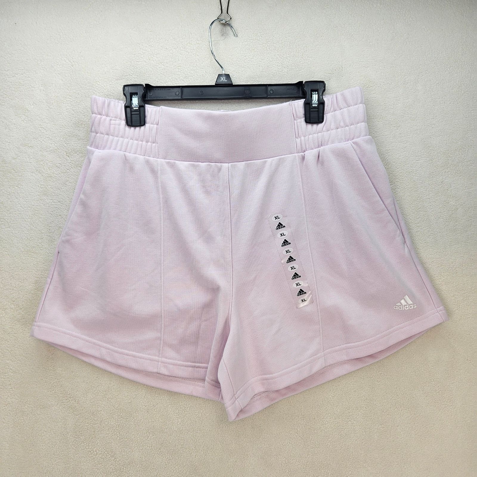 Adidas ADIDAS WOMEN'S XL POCKET PULL ON HYPERGLAM HORTS PINK NWT Size 31" - 1 Thumbnail