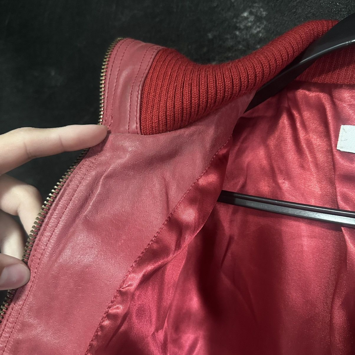 Other Red Leather Jacket Avant Garde Size XS / US 0-2 / IT 36-38 - 13 Thumbnail