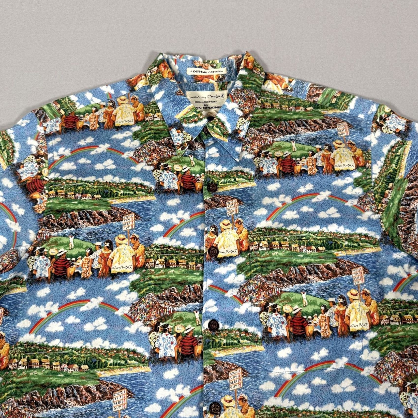 Reyn Spooner Reyn Spooner Shirt Mens M Blue Hawaiian Button-Up Graphic Print Golf Beach Size US M / EU 48-50 / 2 - 2 Thumbnail