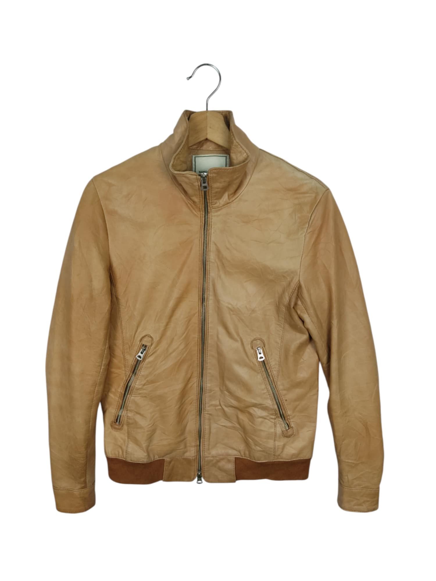 Japanese Brand Japanese Brand Nano Universe Leather Jacket Size US S / EU 44-46 / 1 - 1 Thumbnail