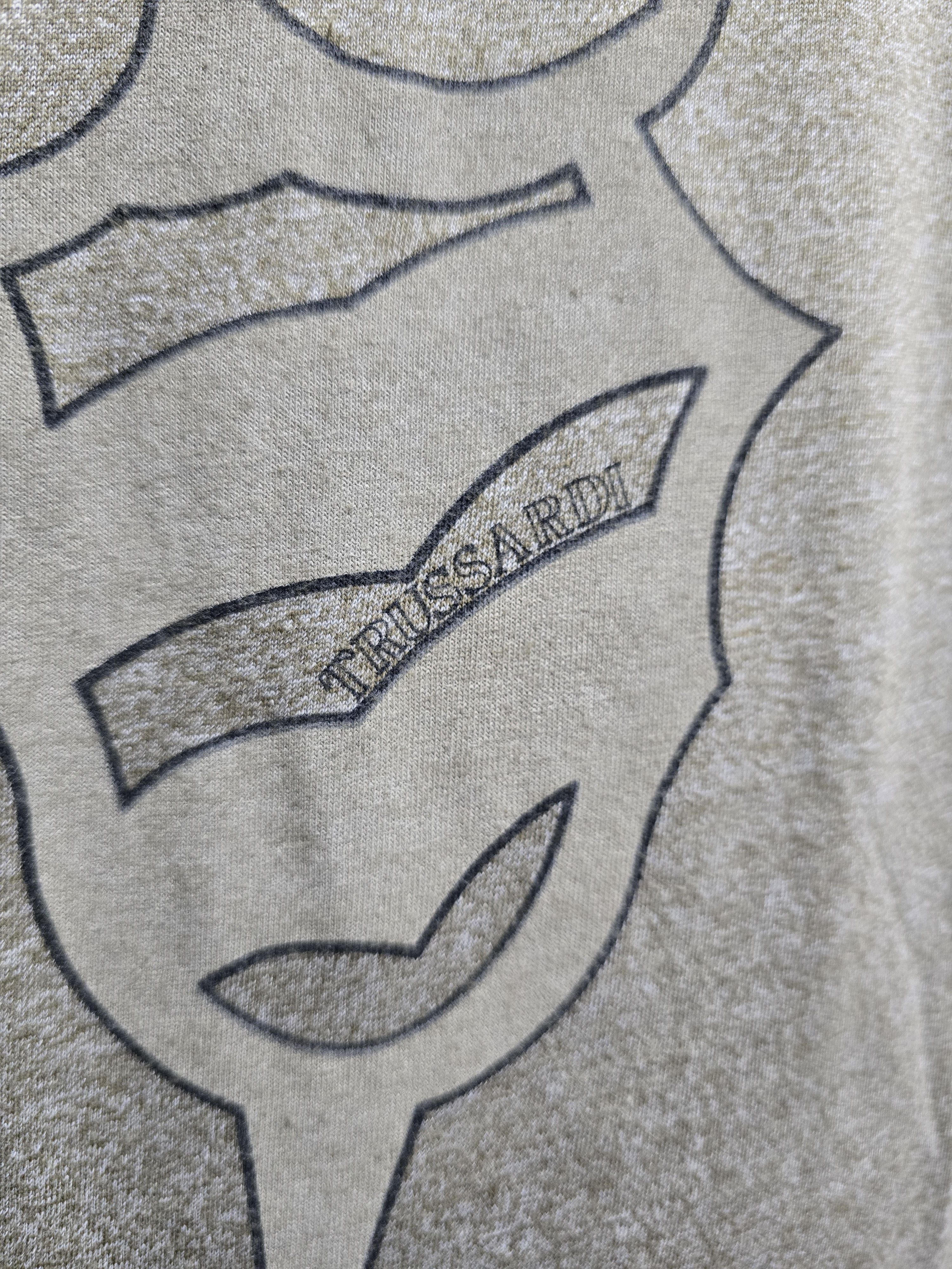 Trussardi × Vintage TRUSSARDI vintage rare big logo t-shirt Size MEDIUM Size US M / EU 48-50 / 2 - 7 Thumbnail
