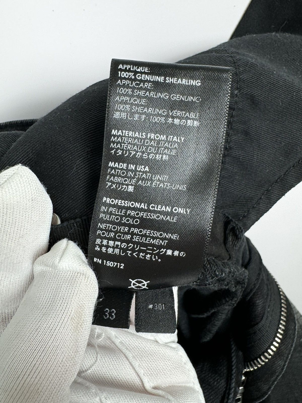 Amiri Amiri Grunge Patch Black Jeans Size US 33 - 15 Thumbnail