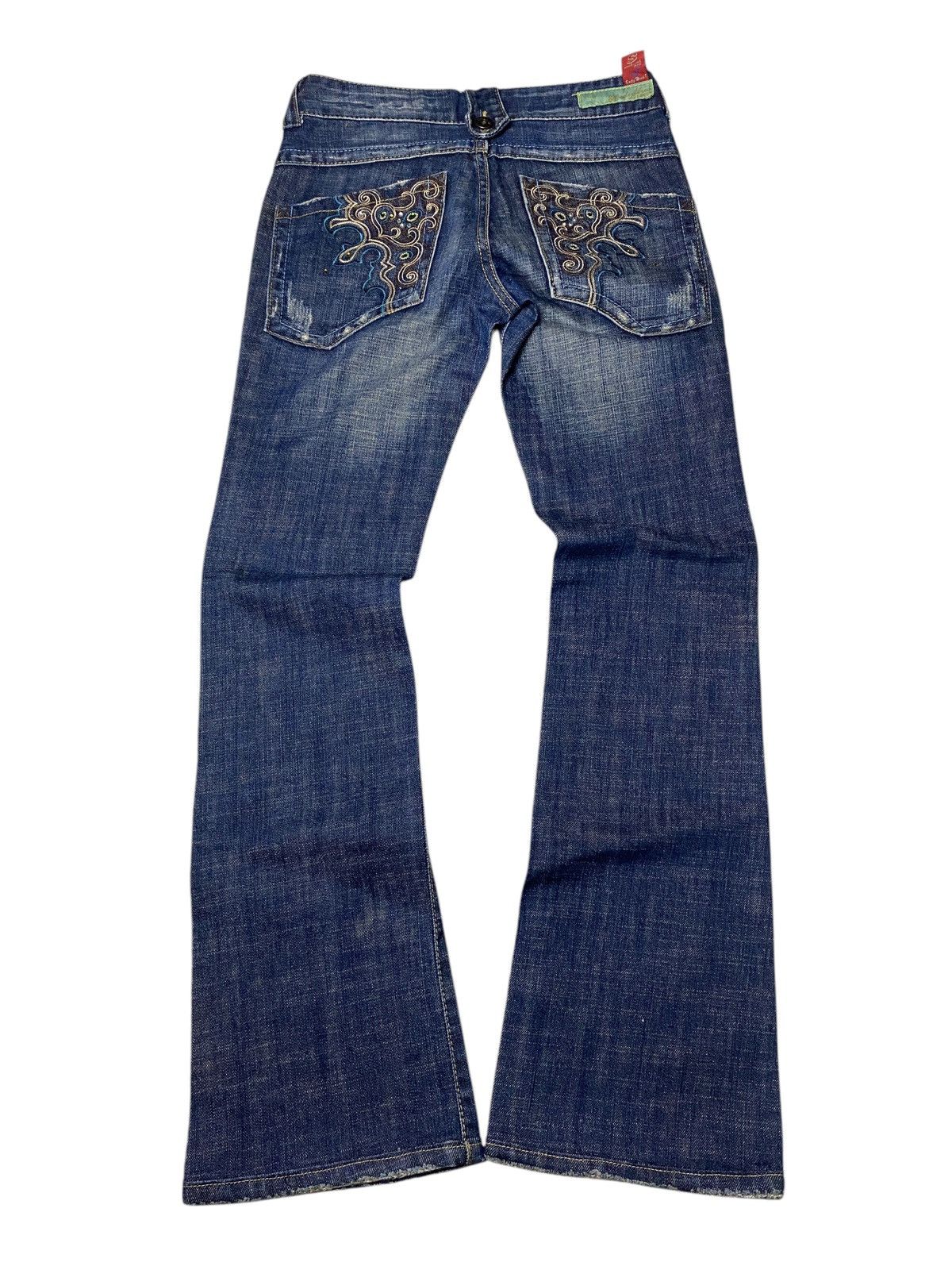 Hysteric Glamour 2000's Cody Blue Tribal Flared Jeans Size US 26 / EU 42 - 2 Thumbnail