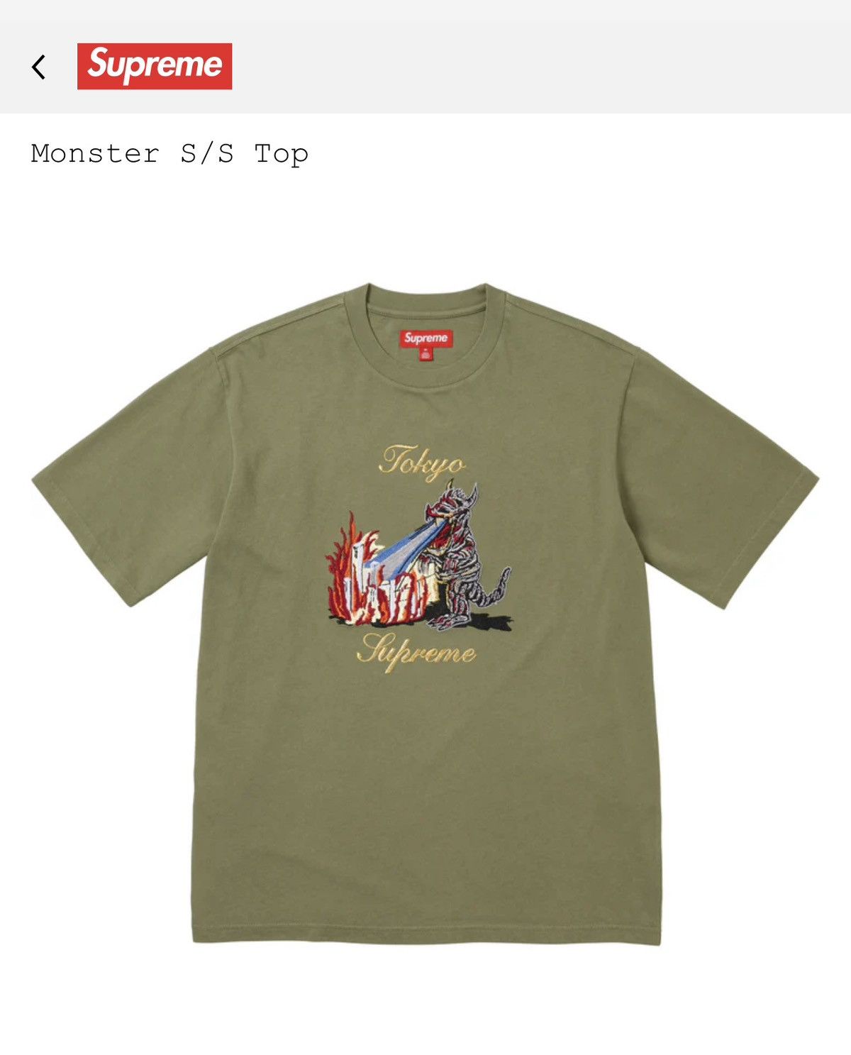 Supreme Supreme Monster S/S Size US L / EU 52-54 / 3 - 1 Thumbnail