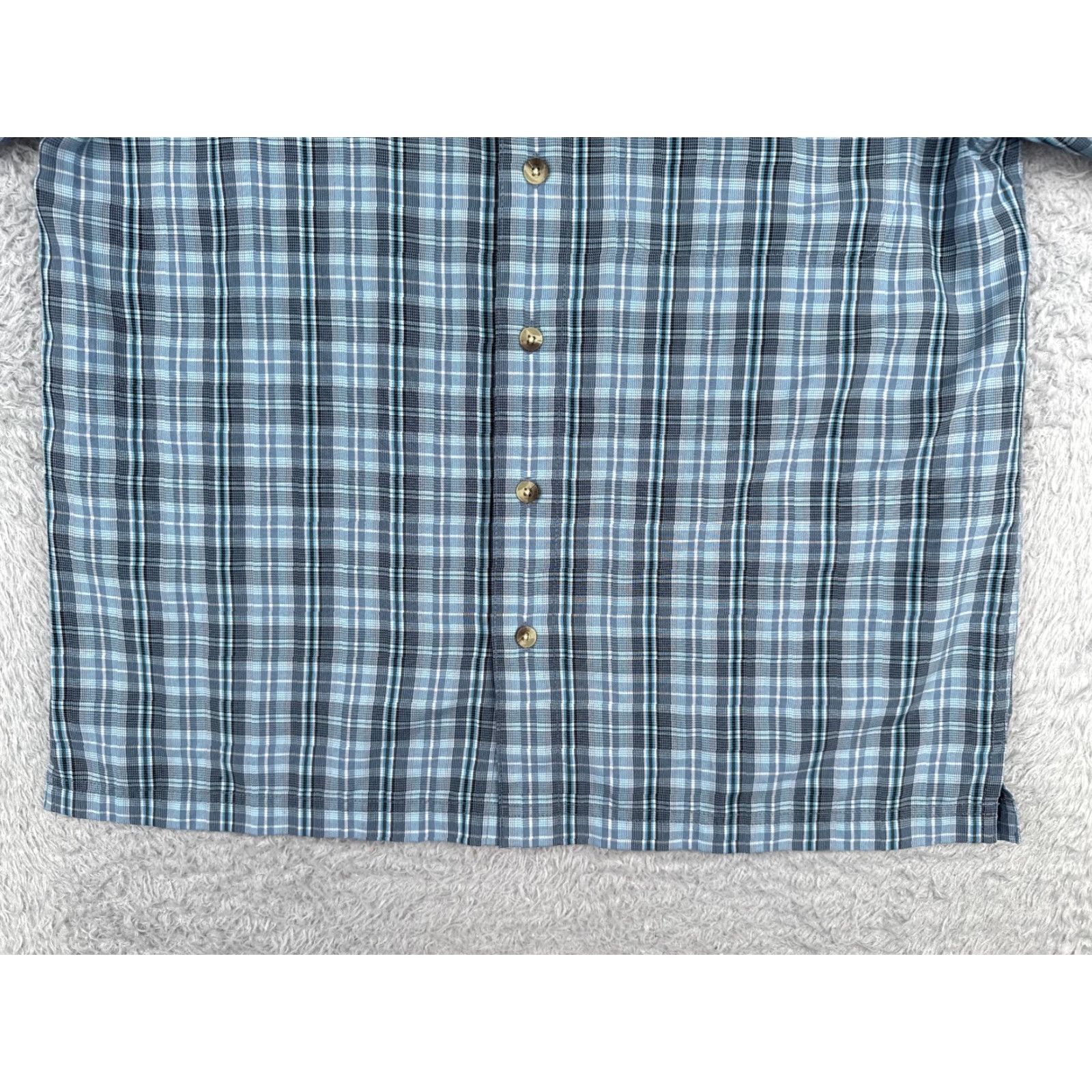 The North Face The North Face Shirt Men Medium Blue Black Plaid Button Up Modal Blend Size US M / EU 48-50 / 2 - 5 Thumbnail