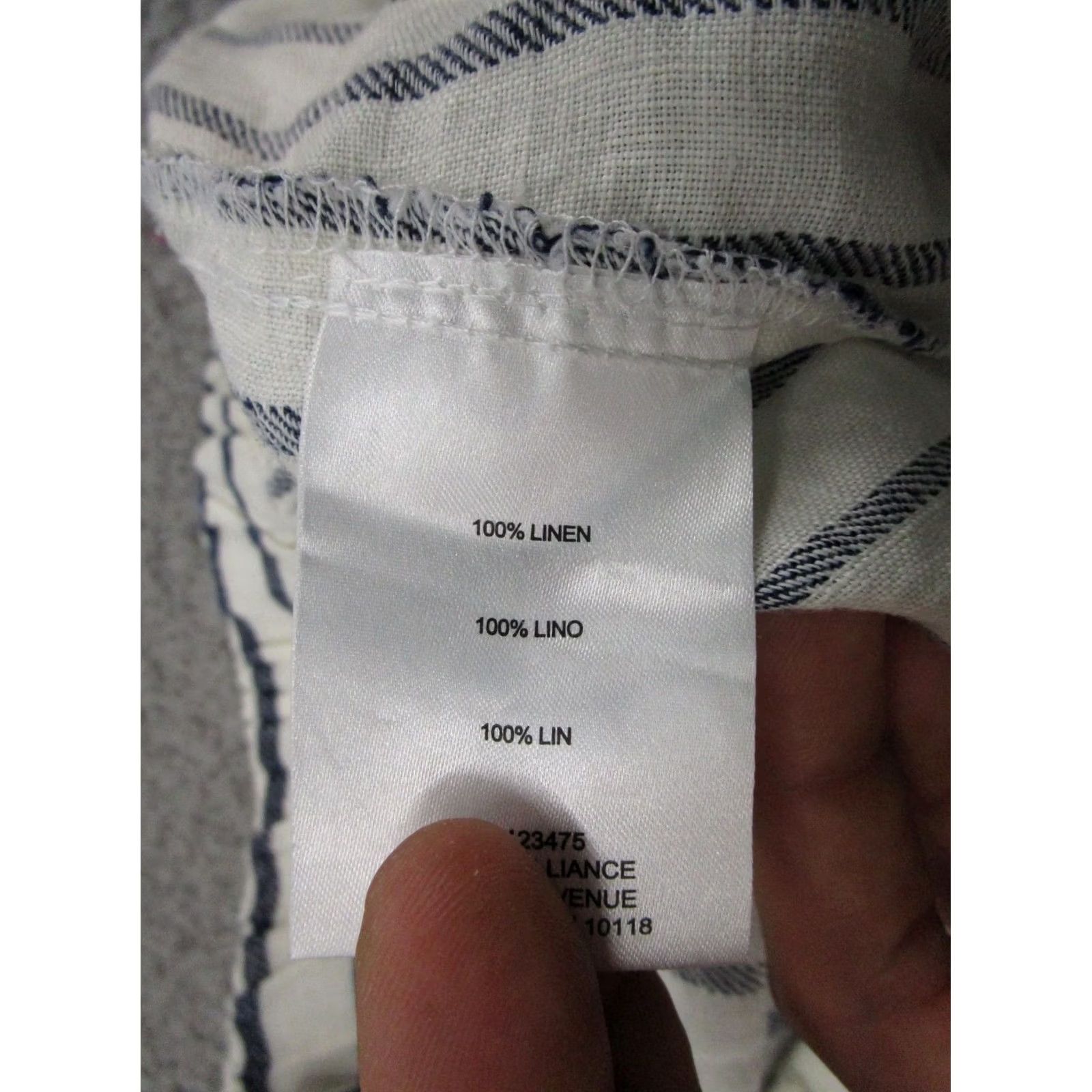 Ellen Tracy Ellen Tracy Linen Shorts Pull-On Breezy Beach Striped Shorts M NEW Women Short Multicolor Summer 90s? Size 32" / US 10 / IT 46 - 4 Thumbnail