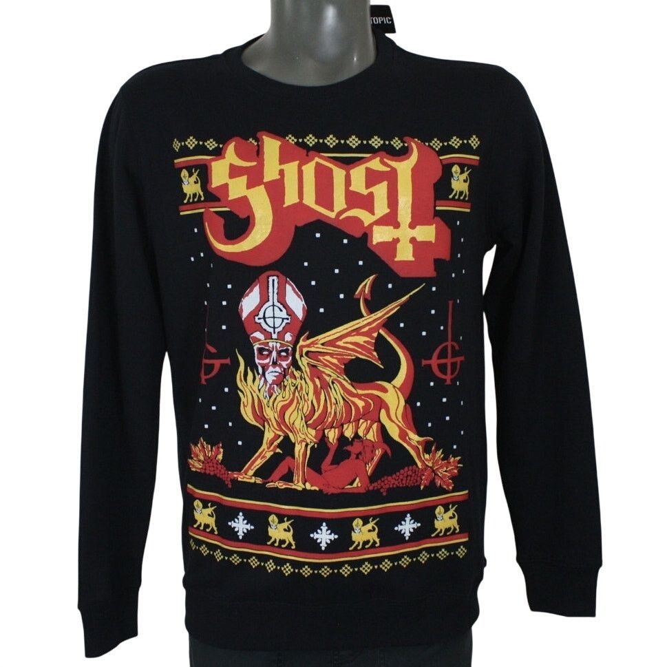 Hot Topic NWT Ghost Band Papa Emeritus Black Crewneck Sweatshirt Size US M / EU 48-50 / 2 - 1 Thumbnail