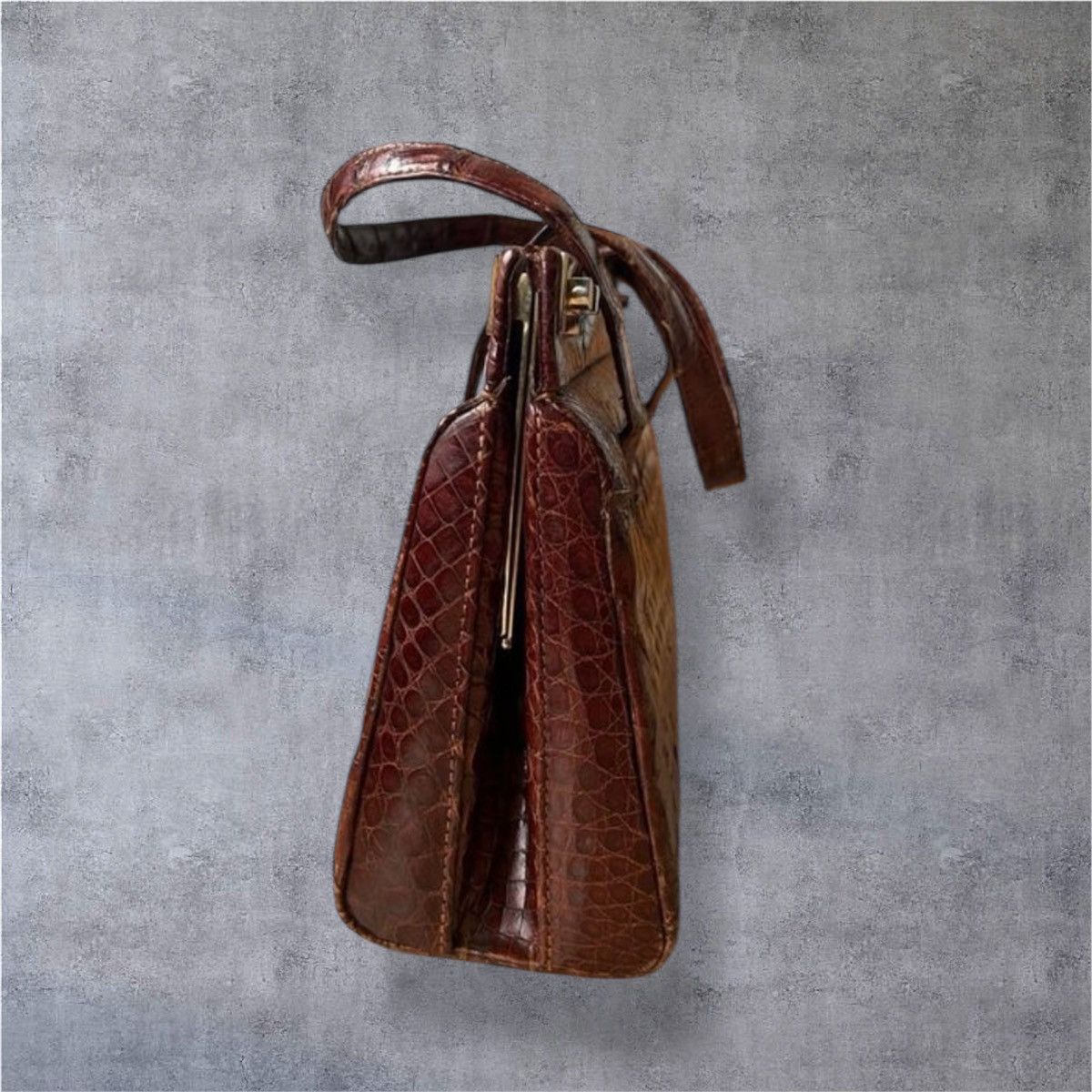 Other The Genuine leather burgundy crocodile clutch bag Size ONE SIZE - 5 Thumbnail