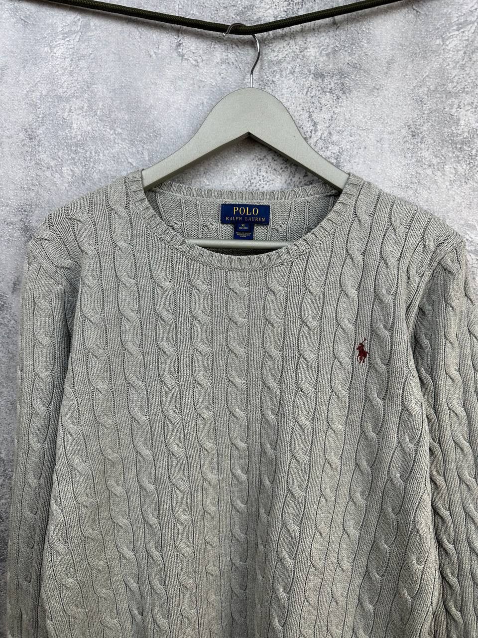 Polo Ralph Lauren Polo Ralph Lauren Cable Knit Crew Neck Sweater Gray LS Size XL / US 12-14 / IT 48-50 - 4 Thumbnail