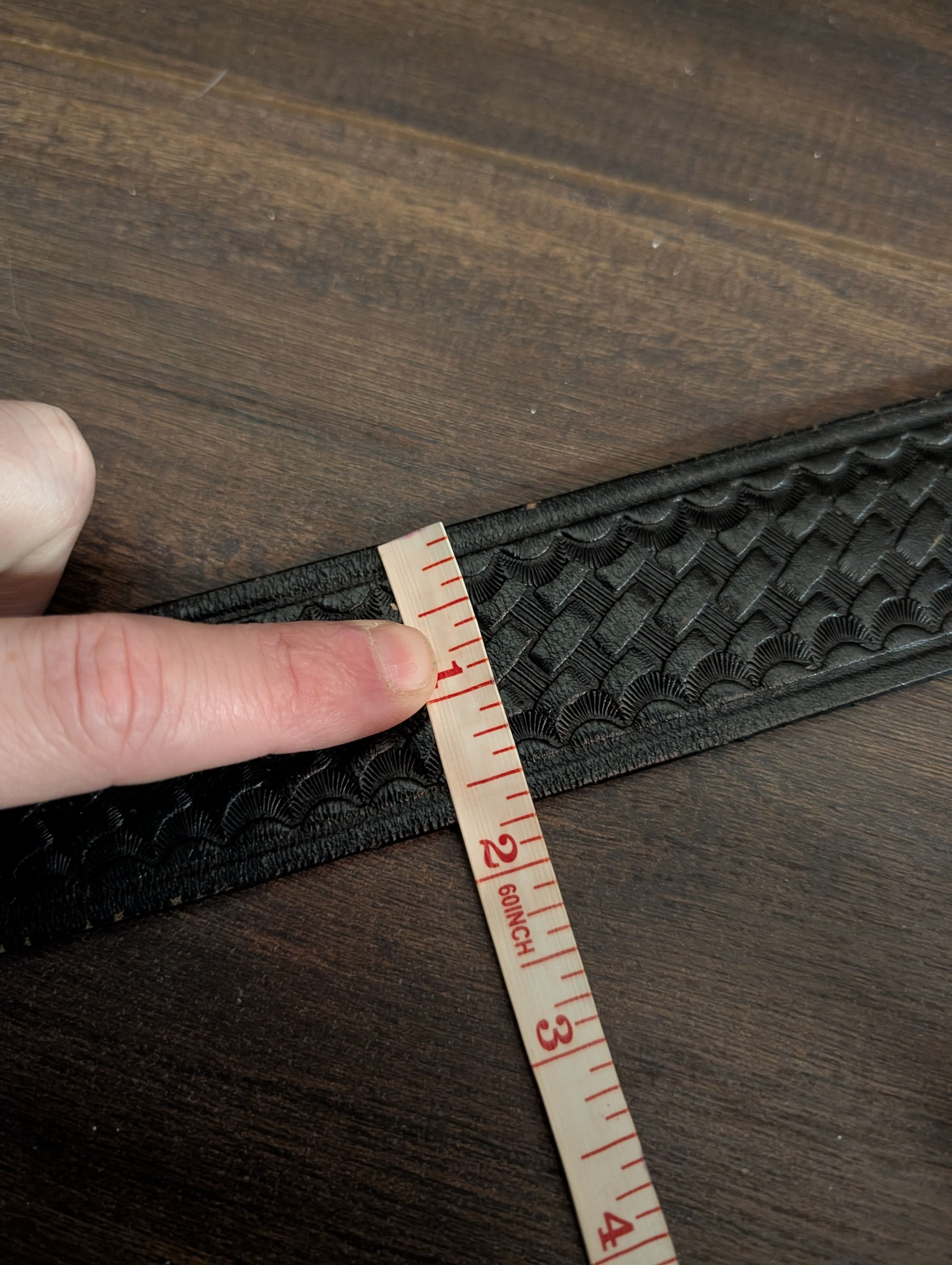 Vintage DeSantis USA B19 embellished black leather western belt Size 44 - 9 Thumbnail