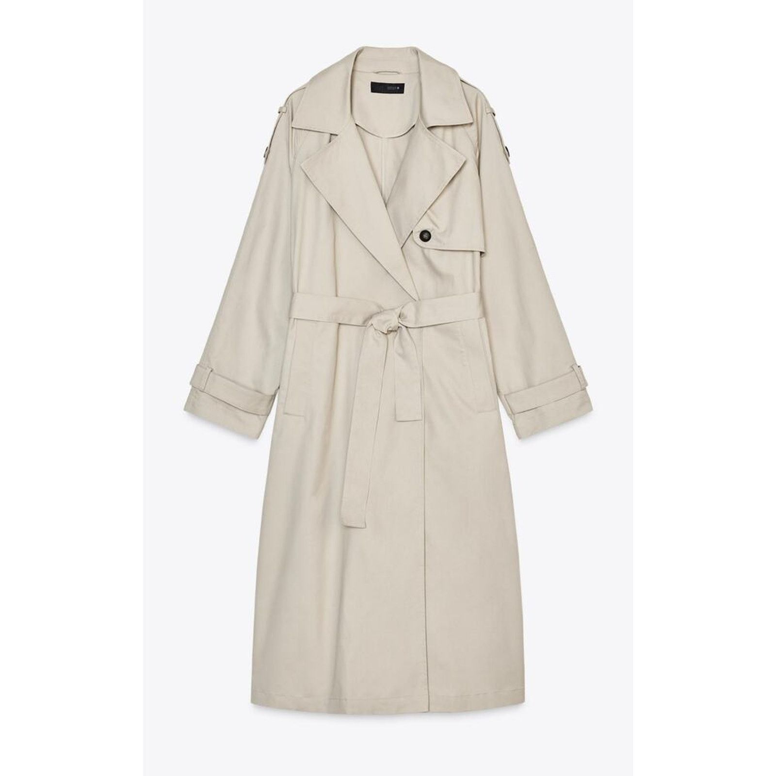 Zara Nwt-Zara BELTED DOUBLE-BREASTED TRENCH COAT-waterresistant-S Size S / US 4 / IT 40 - 2 Thumbnail