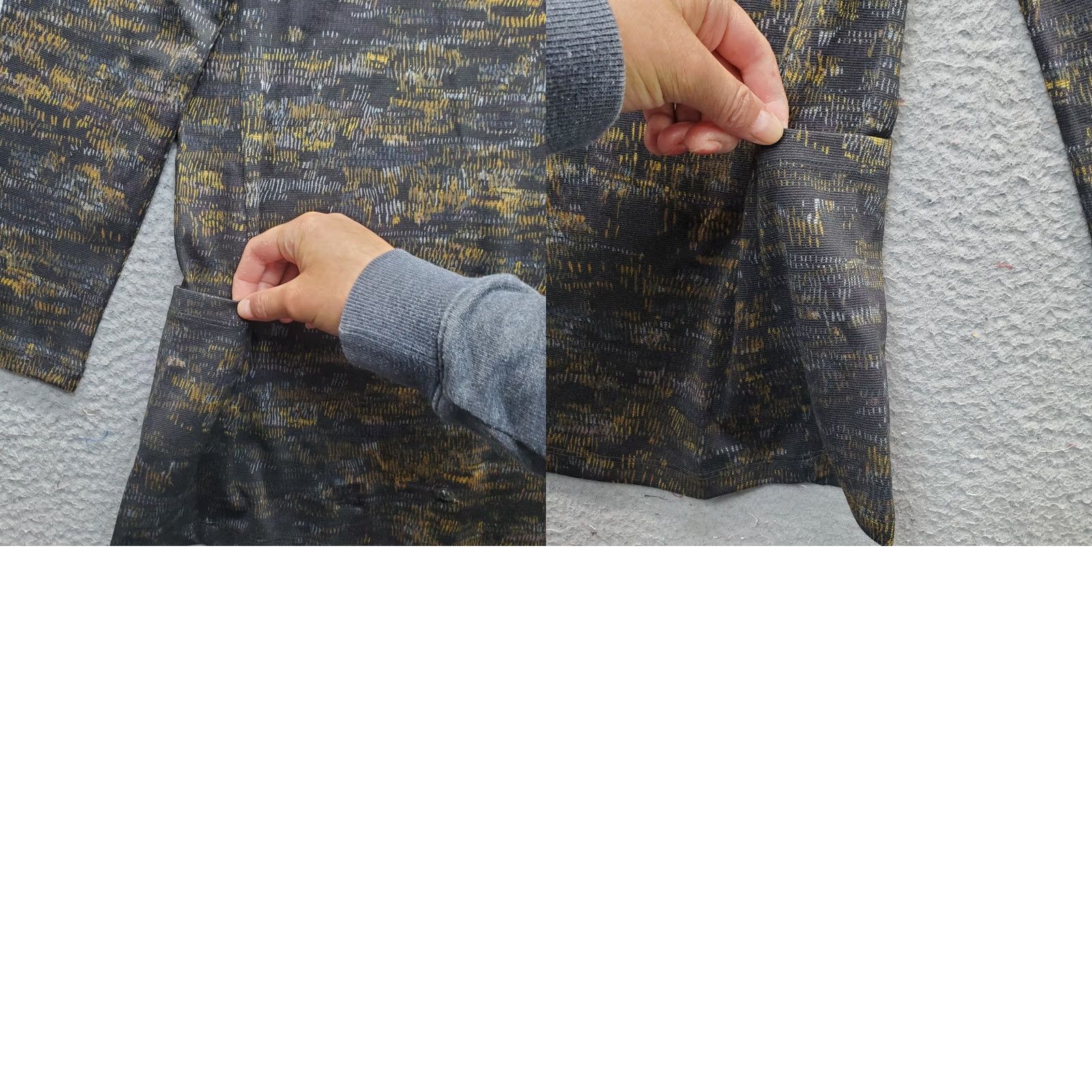 Vintage Susan Graver Weekend Tunic Top Womens XS Multi Geo Print Asymmetrical 1/4 Zip Shirt Size XS / US 0-2 / IT 36-38 - 8 Thumbnail