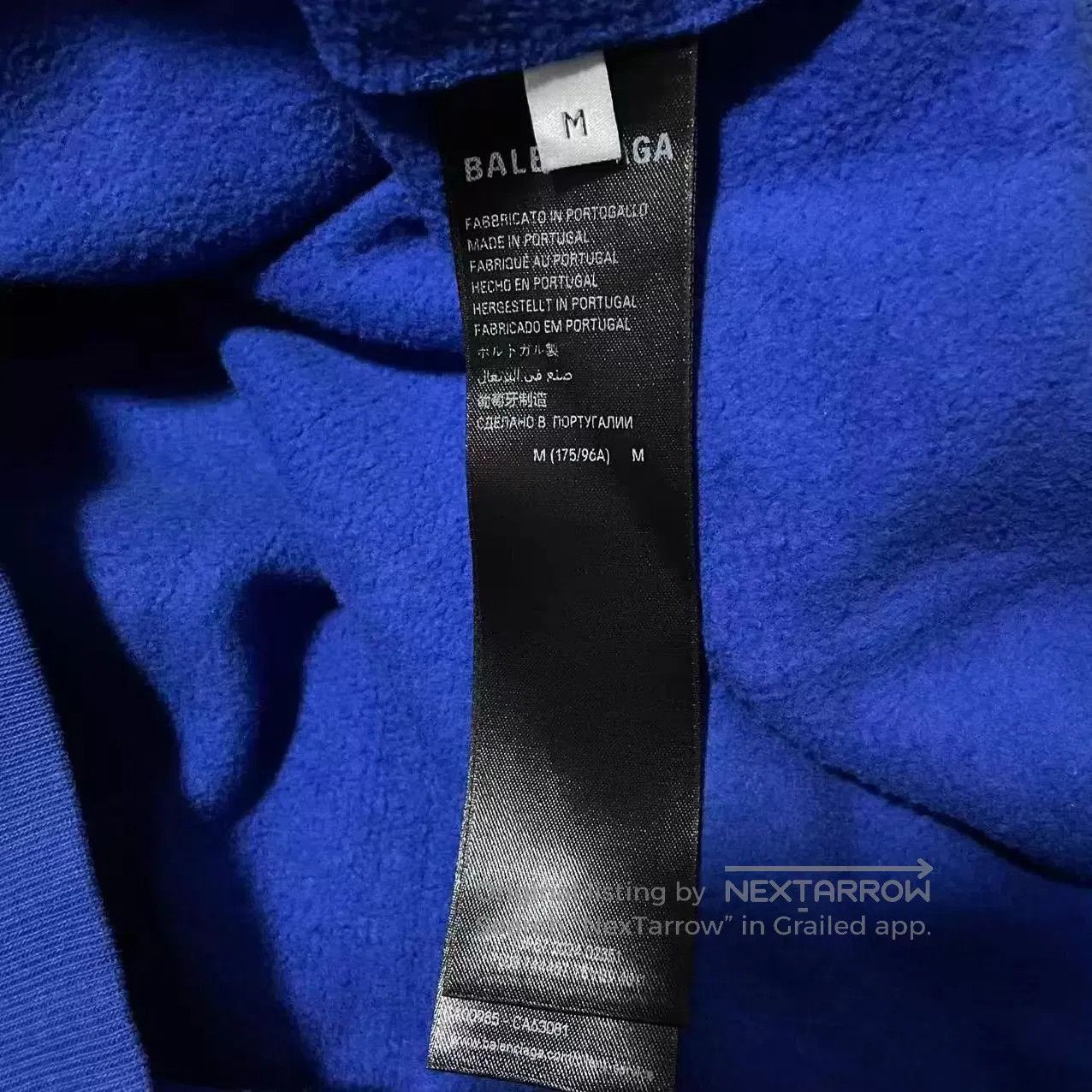 Balenciaga Blue Zip. Size US M / EU 48-50 / 2 - 4 Thumbnail
