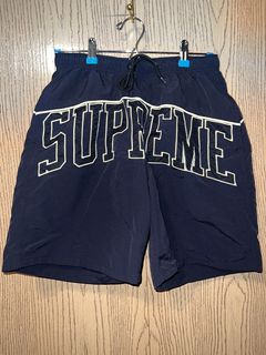 Supreme Supreme big letters swim shorts size (medium)